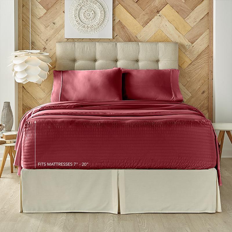 Royal Fit 300 Thread Count 4-Piece Sheet Set By J Queen Sheet Sets By J. Queen New York