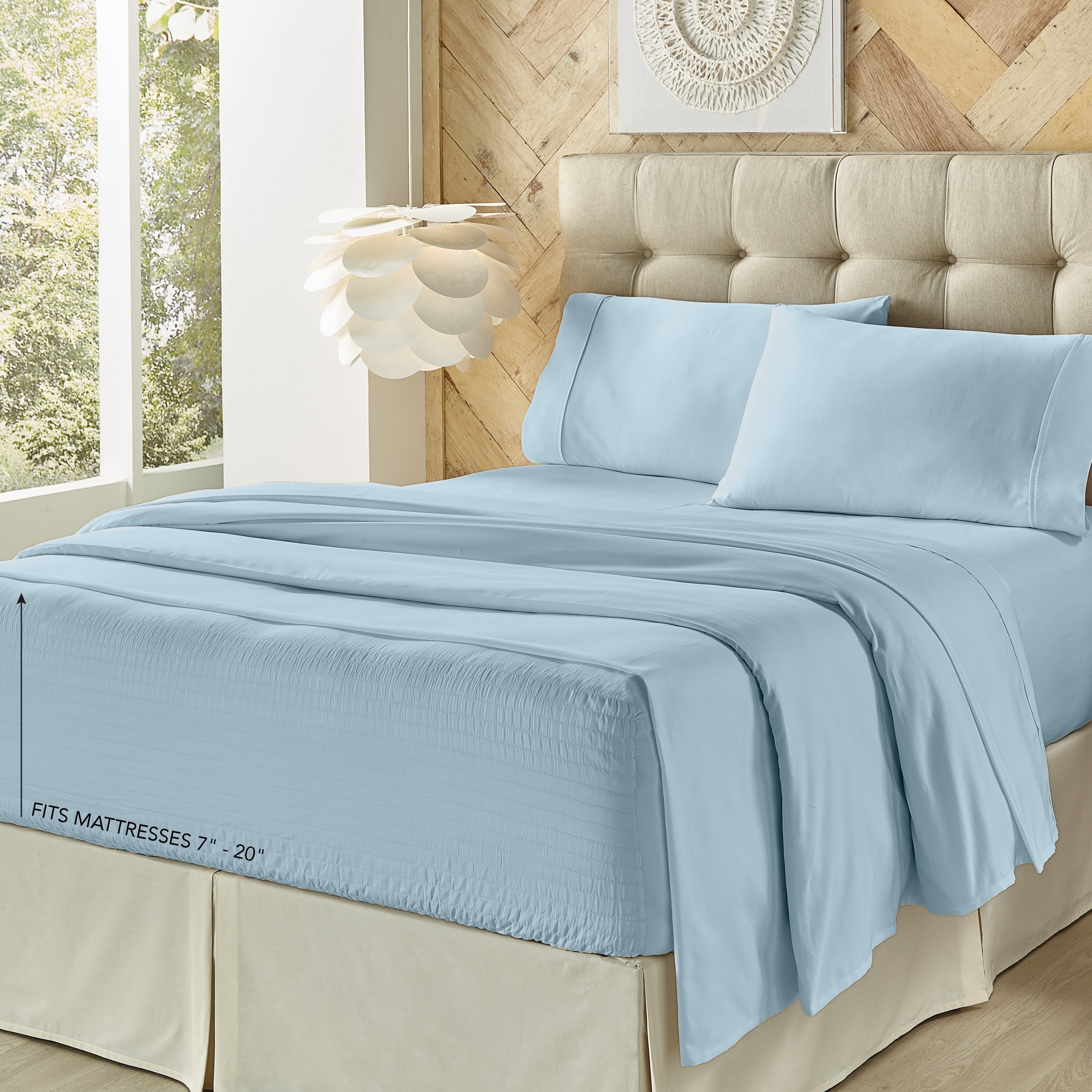 Royal Fit 800 Thread Count Cotton Blend 4-Piece Sheet Set By J Queen Sheet Set By J. Queen New York