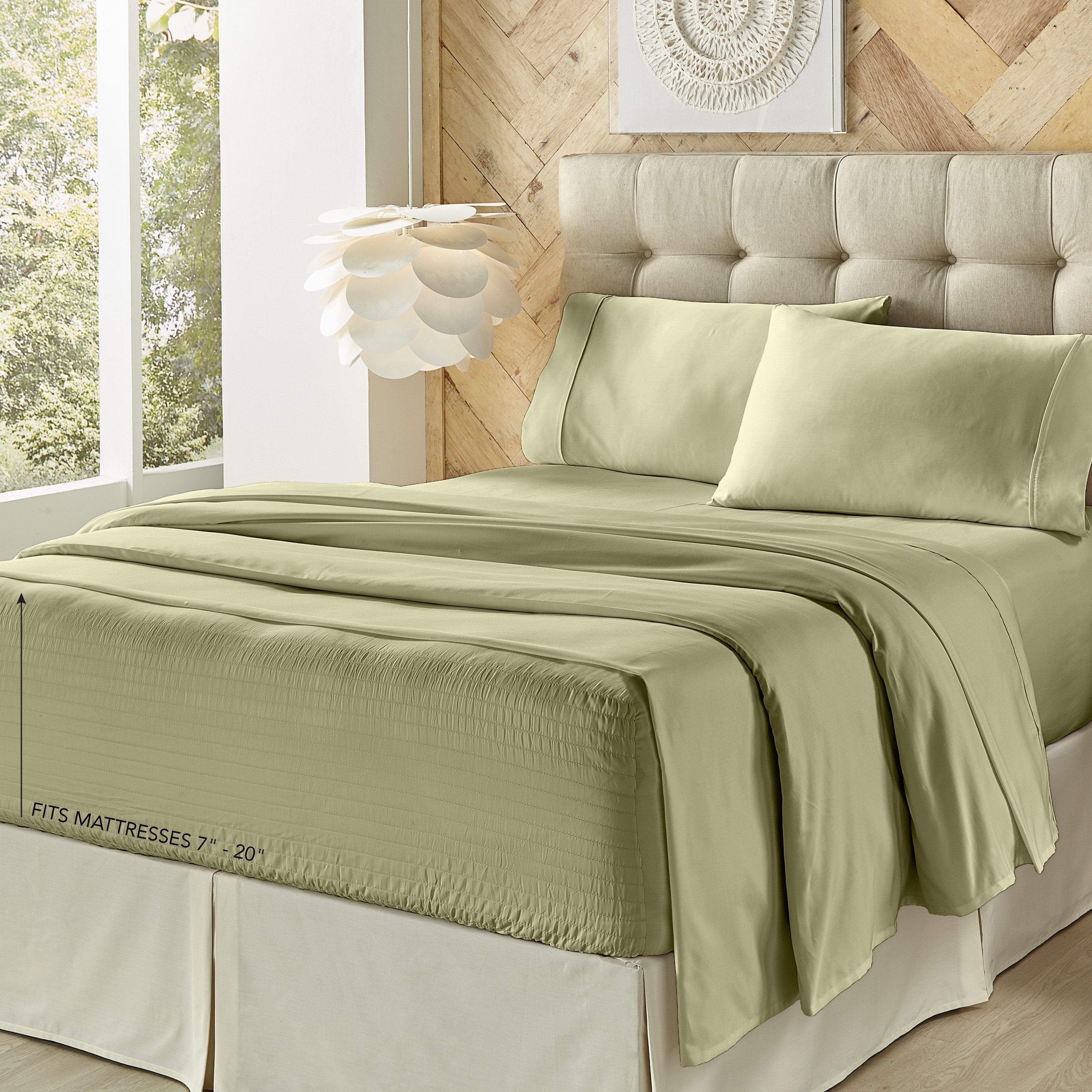 Royal Fit 500 Thread 100% Cotton Count 4-Piece Sheet Set By J Queen Sheet Set By J. Queen New York