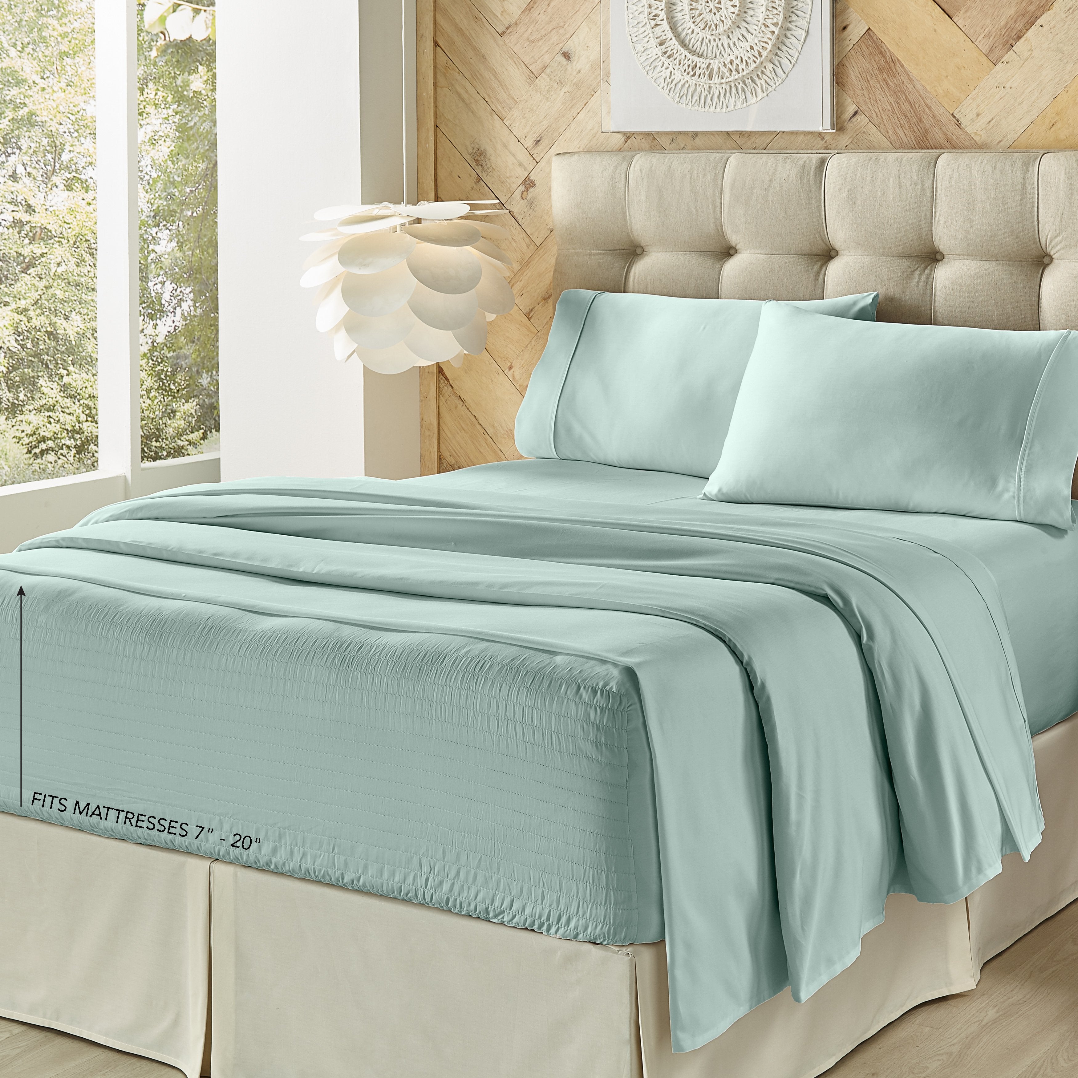 Royal Fit 800 Thread Count Cotton Blend 4-Piece Sheet Set By J Queen Sheet Set By J. Queen New York