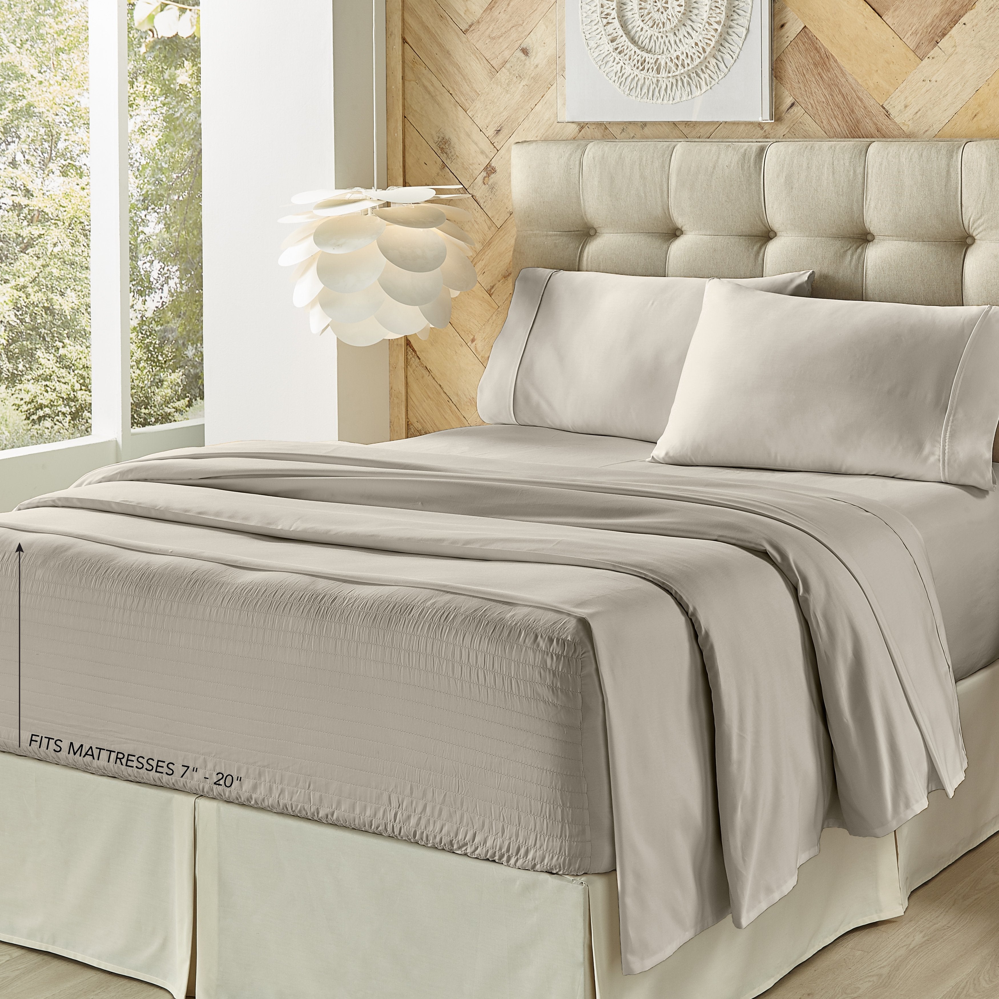 Royal Fit 500 Thread 100% Cotton Count 4-Piece Sheet Set By J Queen Sheet Set By J. Queen New York