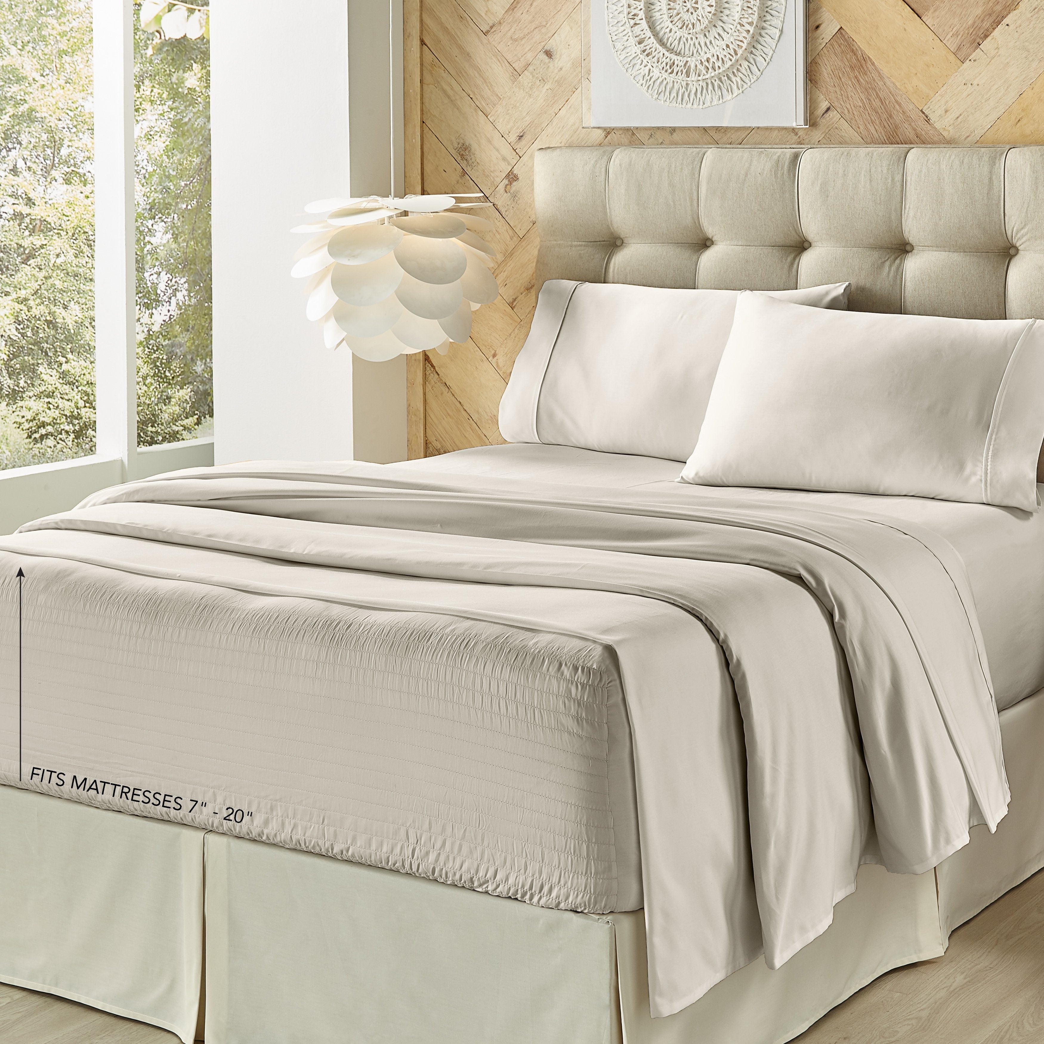 Royal Fit 800 Thread Count Cotton Blend 4-Piece Sheet Set By J Queen Sheet Set By J. Queen New York