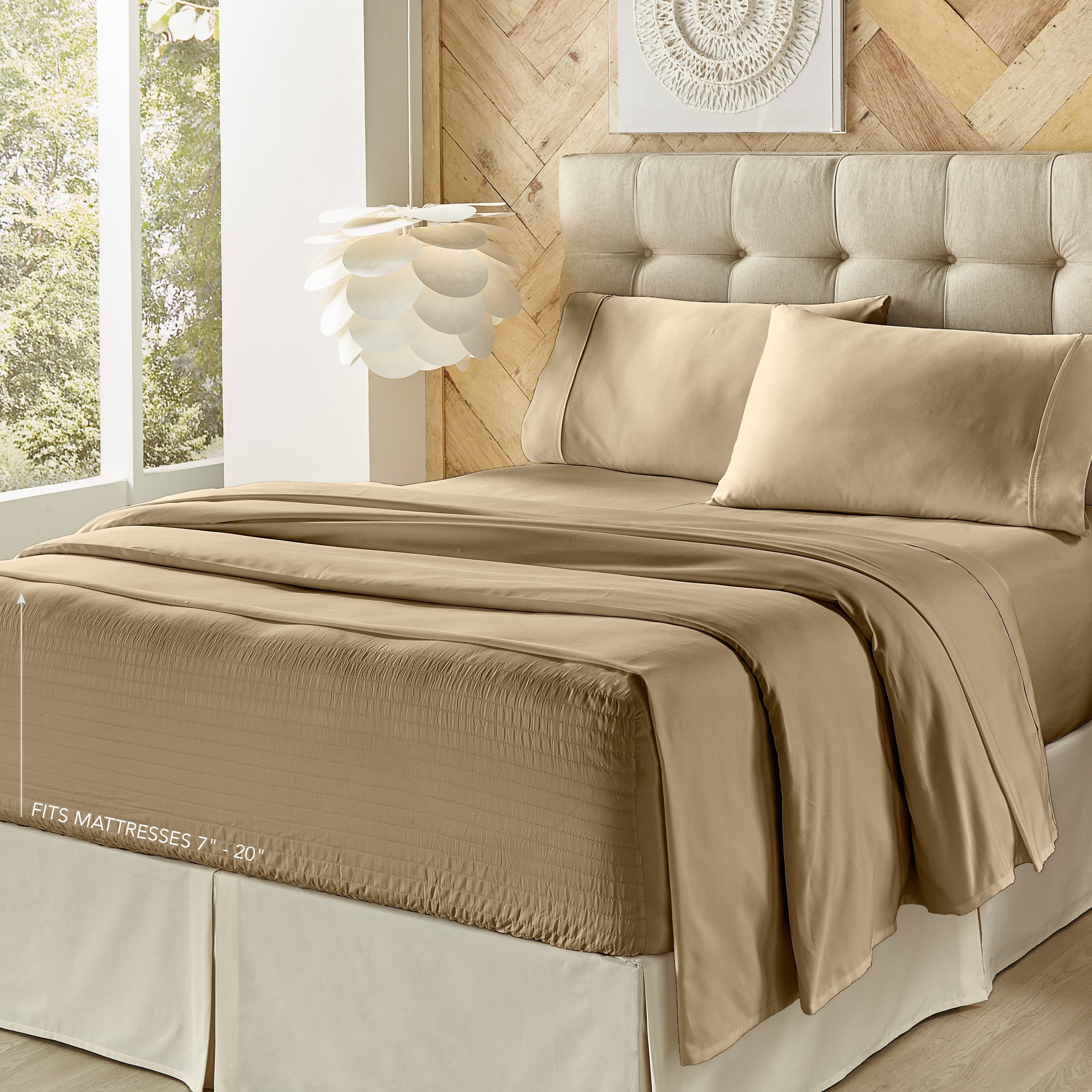 Royal Fit 500 Thread Count Cotton Blend 4-Piece Sheet Set By J Queen Sheet Set By J. Queen New York
