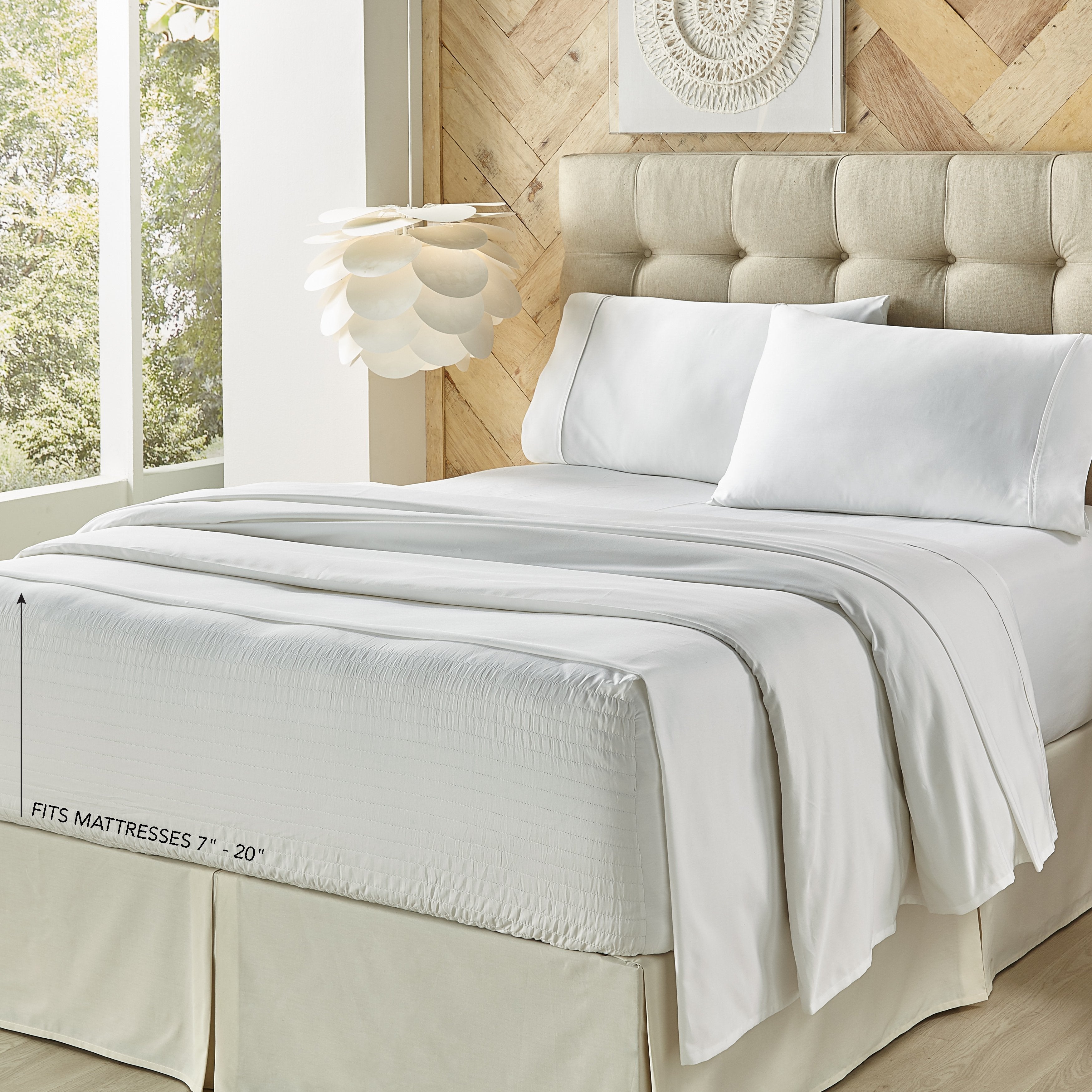 Royal Fit 500 Thread 100% Cotton Count 4-Piece Sheet Set By J Queen Sheet Set By J. Queen New York