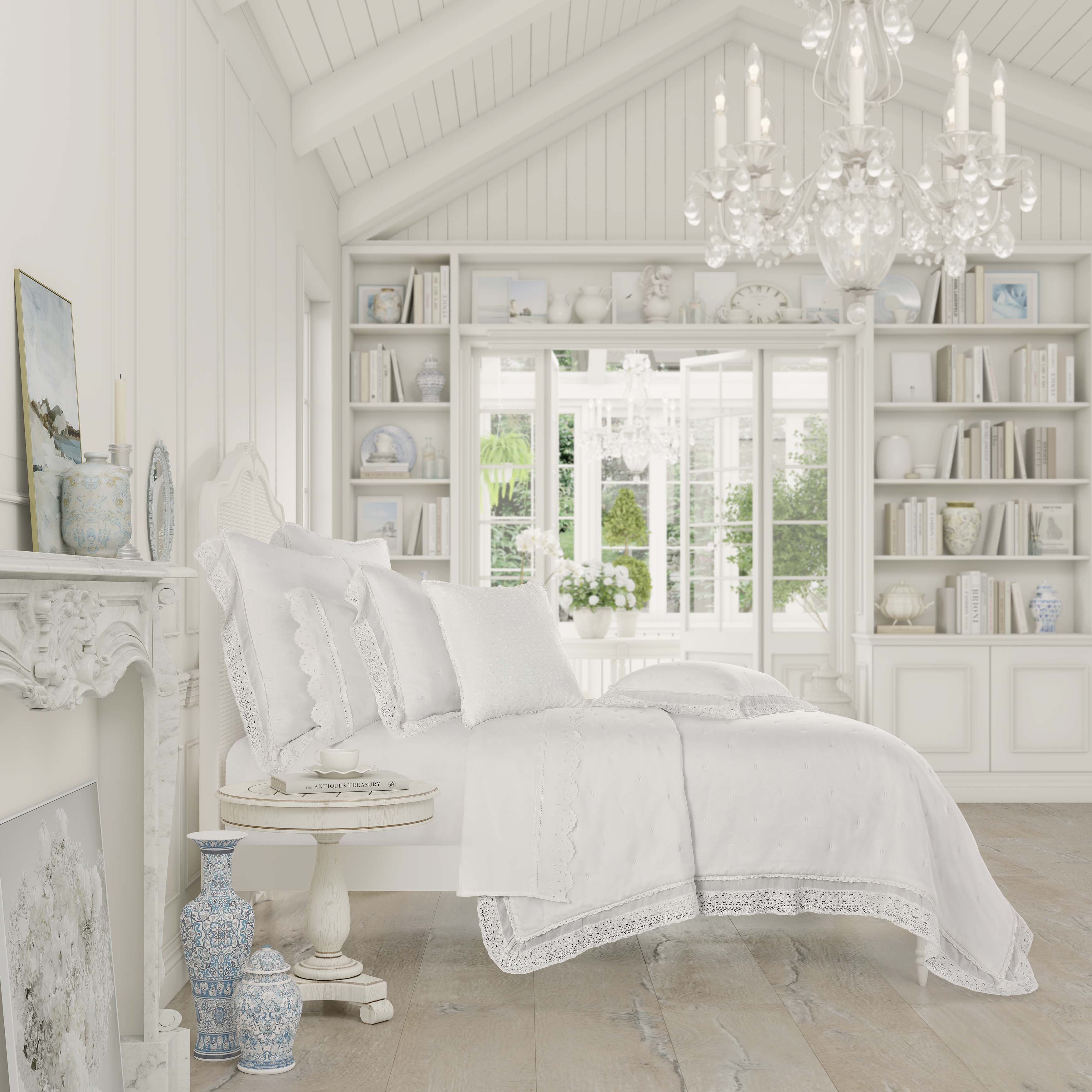Samantha White Quilt Quilt Sets By J. Queen New York