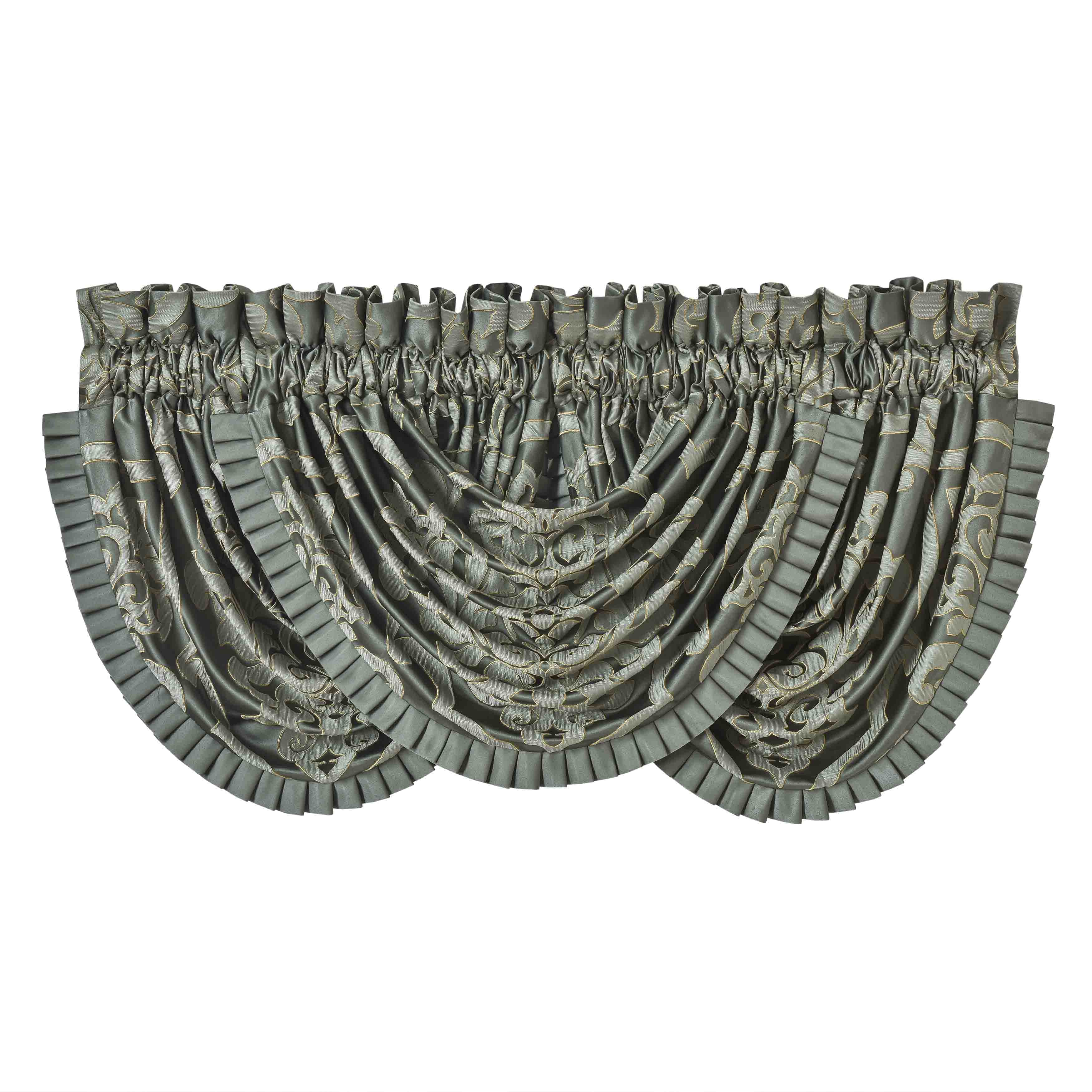 Santino Jade Waterfall Window Valance Window Valances By J. Queen New York