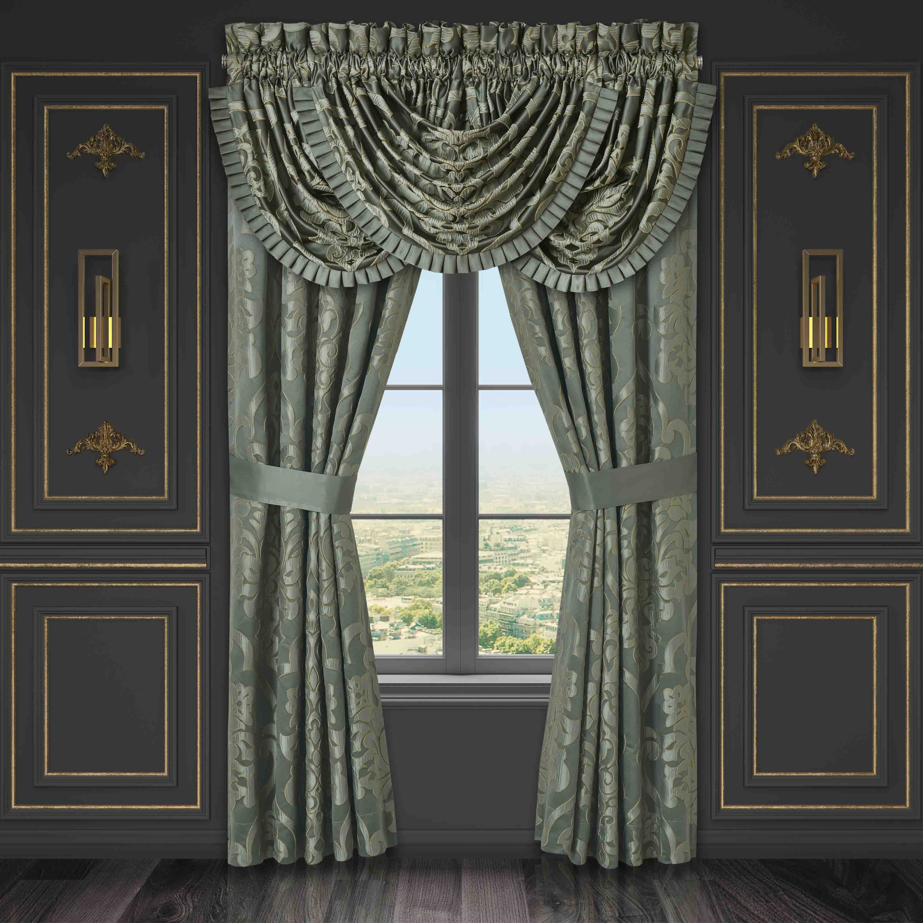 Santino Jade Window Panel Pair (Set of 2) Window Panels By J. Queen New York