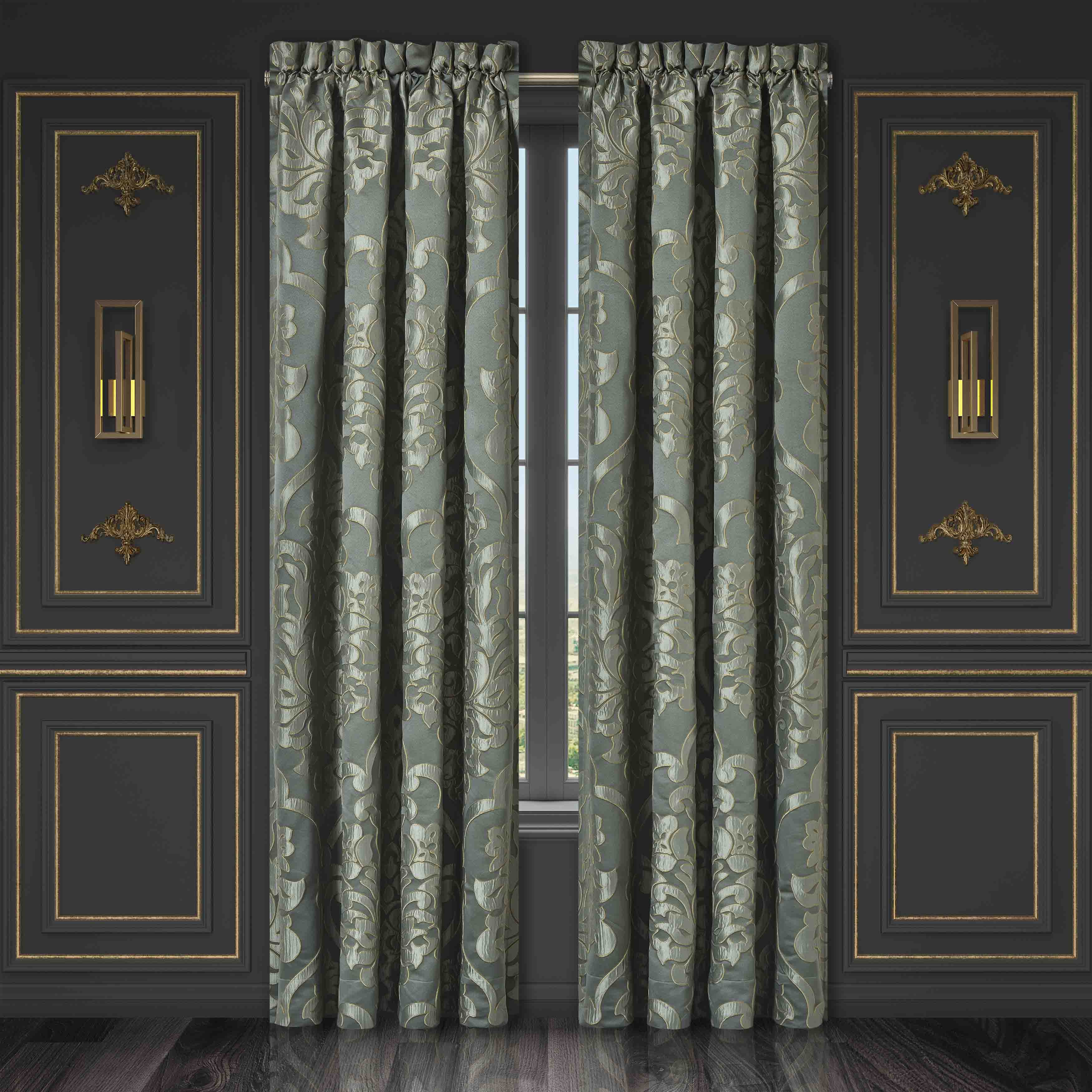 Santino Jade Window Panel Pair (Set of 2) Window Panels By J. Queen New York