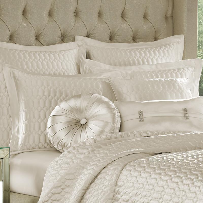 Satinique Natural Coverlet By J Queen Coverlet By J. Queen New York