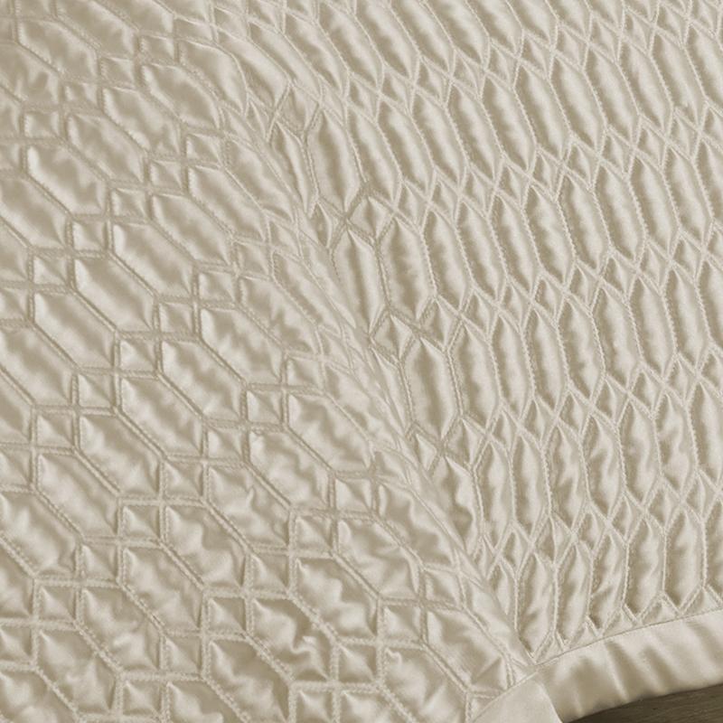 Satinique Natural Coverlet By J Queen Coverlet By J. Queen New York