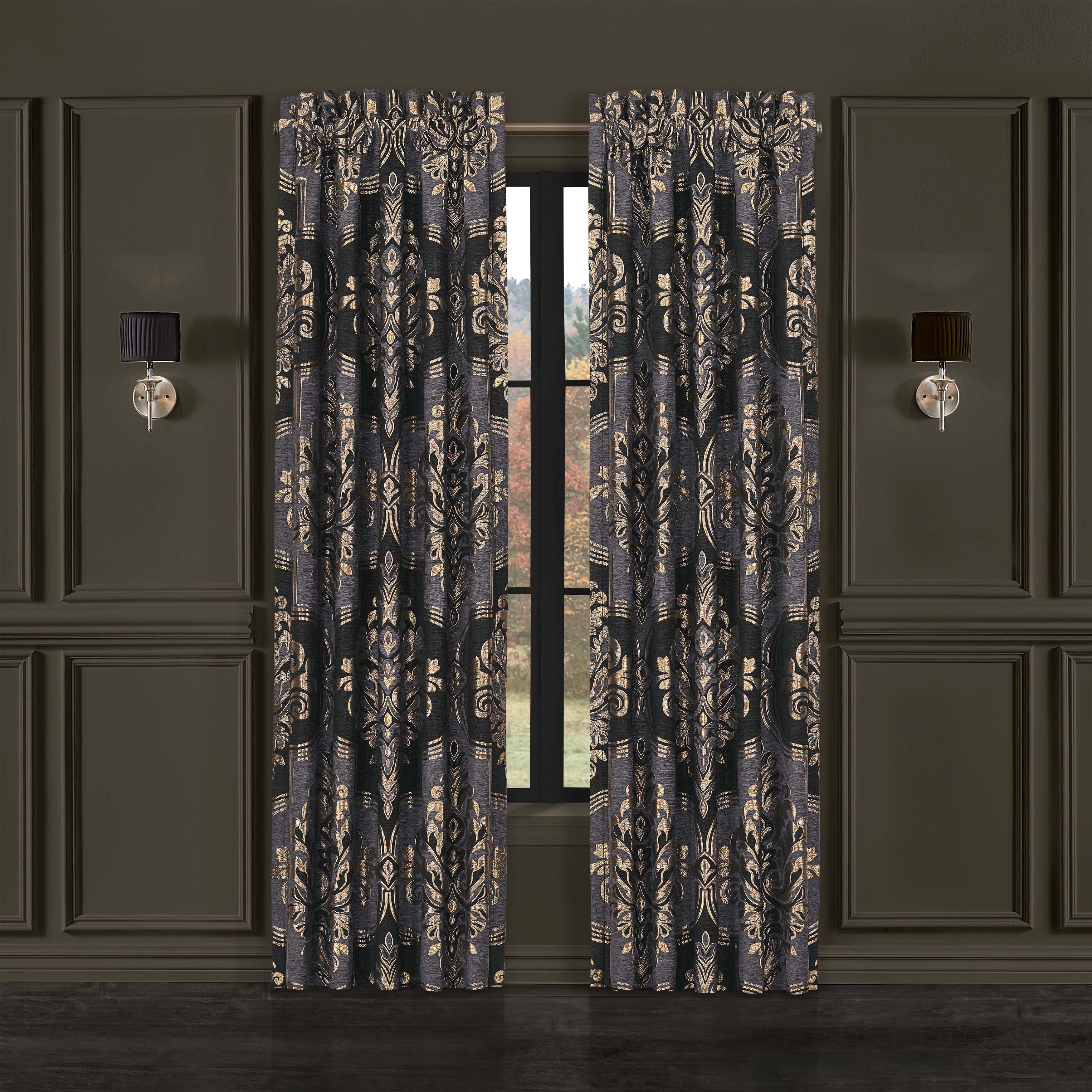 Savoy Pewter Window Panel Pair (Set of 2) Window Panels By J. Queen New York