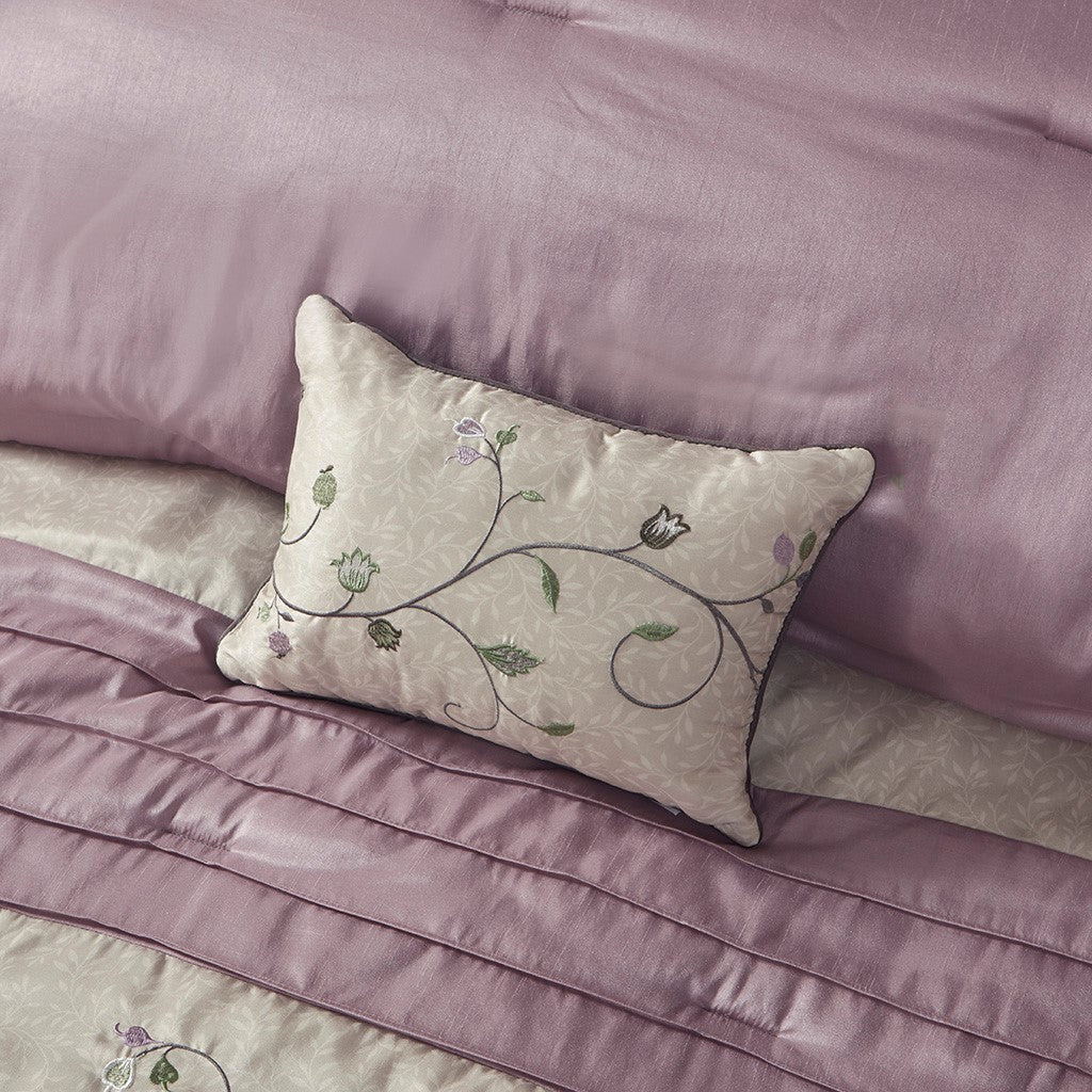 Serene Purple 7-Piece Comforter Set Comforter Sets By JLA HOME/Olliix (E & E Co., Ltd)
