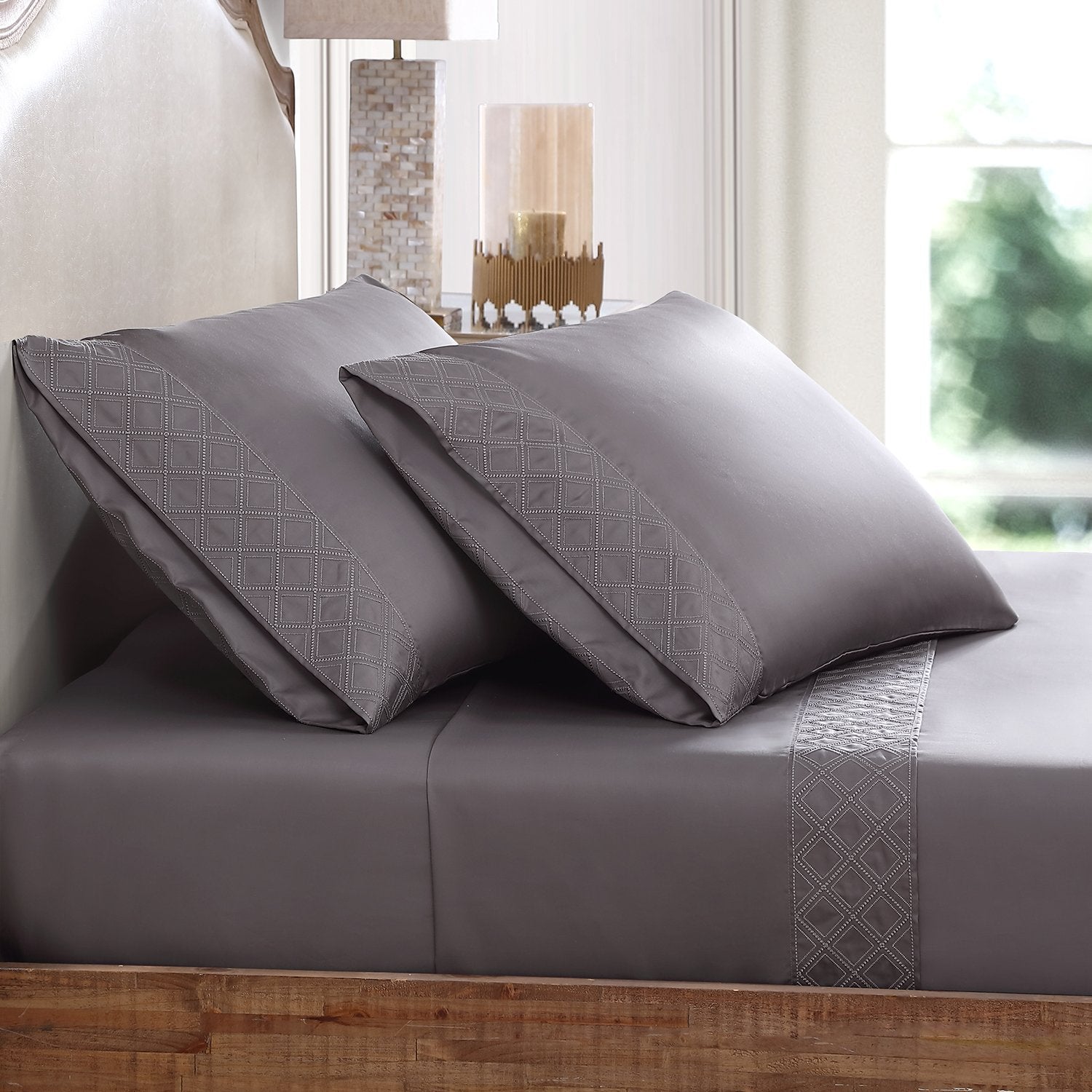 Hira Sheet Set | 100% Certified Giza Egyptian Cotton Sheet Set By Pure Parima