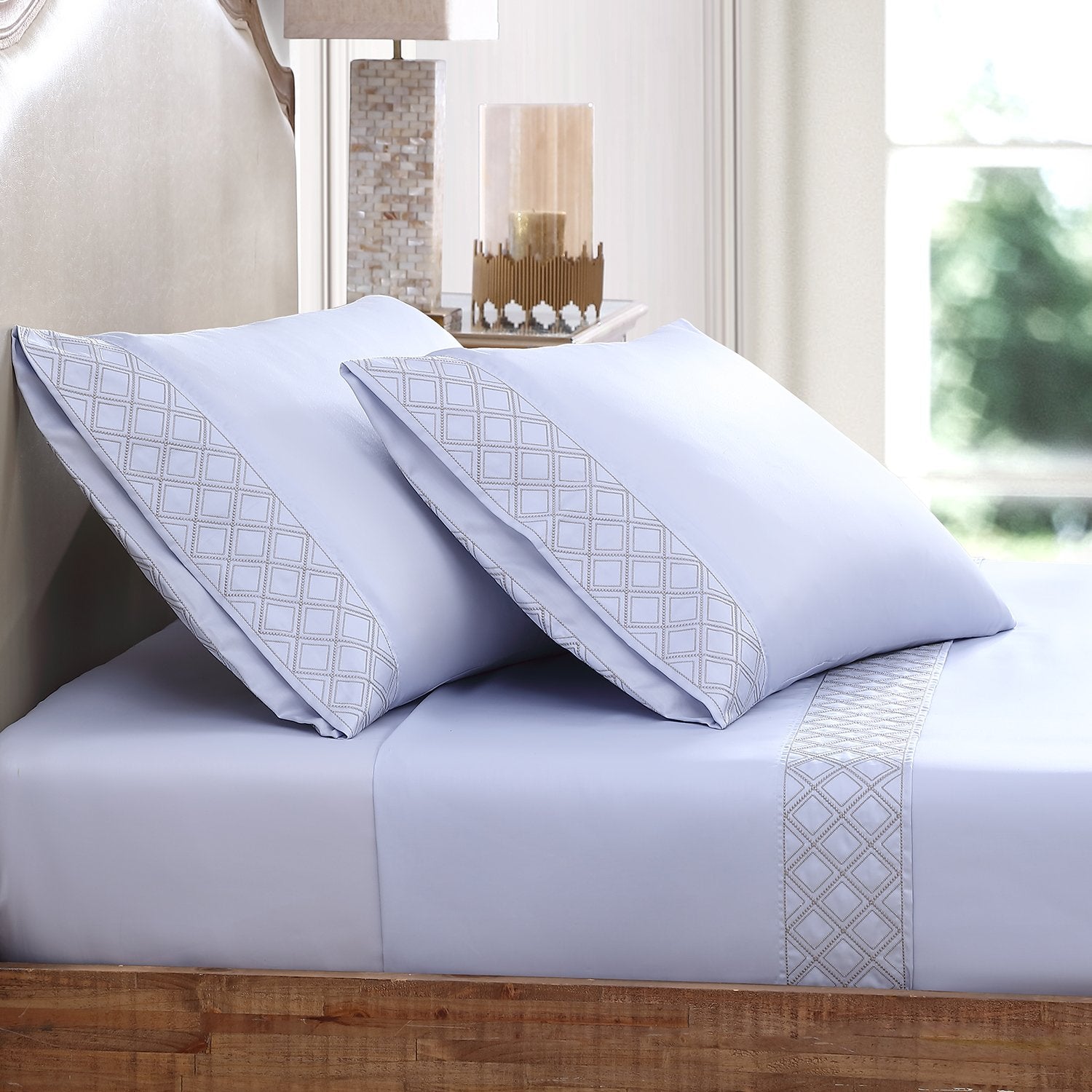 Hira Sheet Set | 100% Certified Giza Egyptian Cotton Sheet Sets By Pure Parima