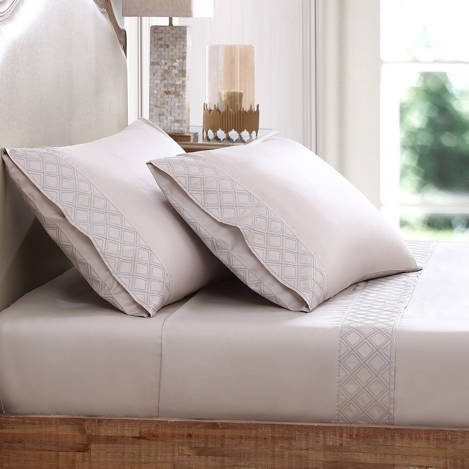 Hira Sheet Set | 100% Certified Giza Egyptian Cotton Sheet Set By Pure Parima