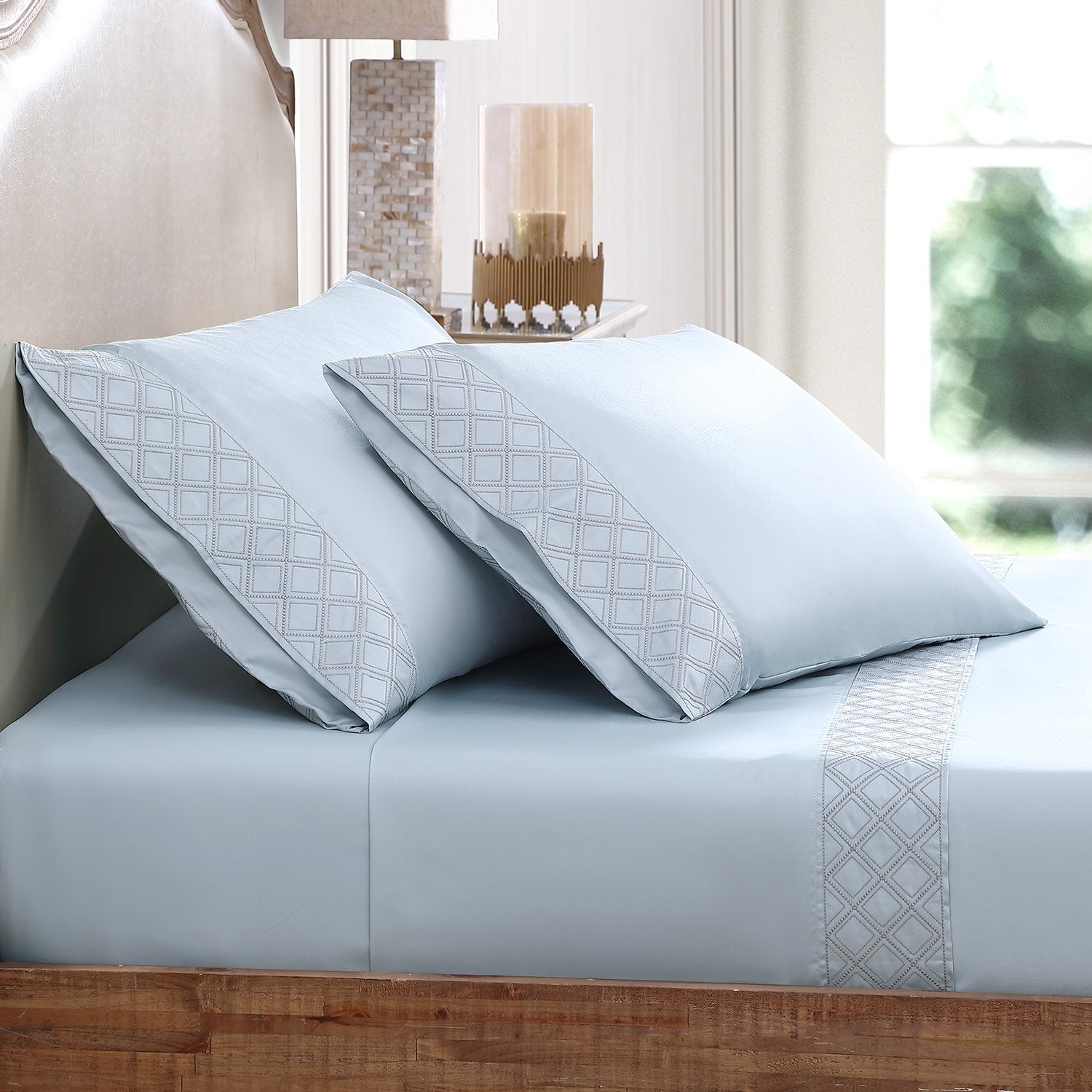 Hira Sheet Set | 100% Certified Giza Egyptian Cotton Sheet Set By Pure Parima