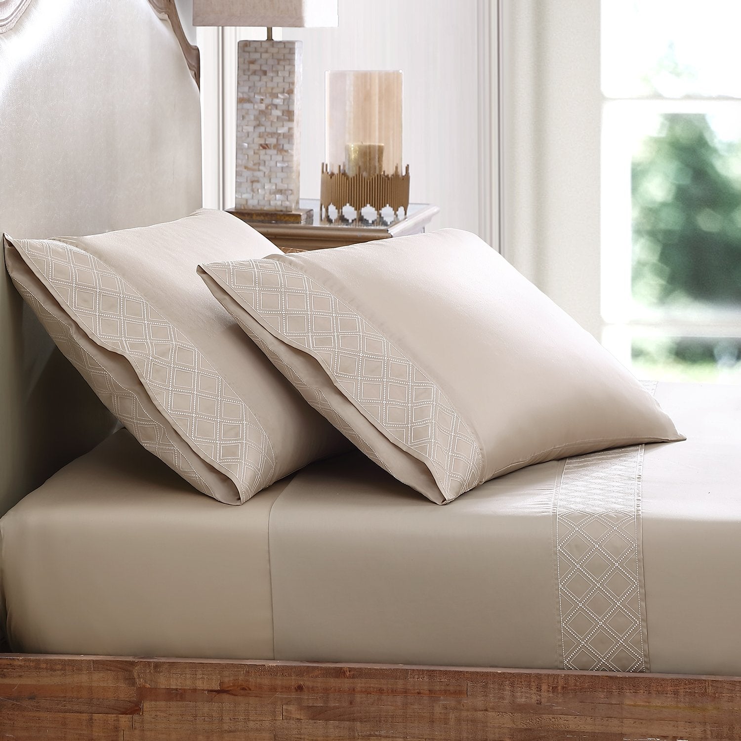 Hira Sheet Set | 100% Certified Giza Egyptian Cotton Sheet Set By Pure Parima