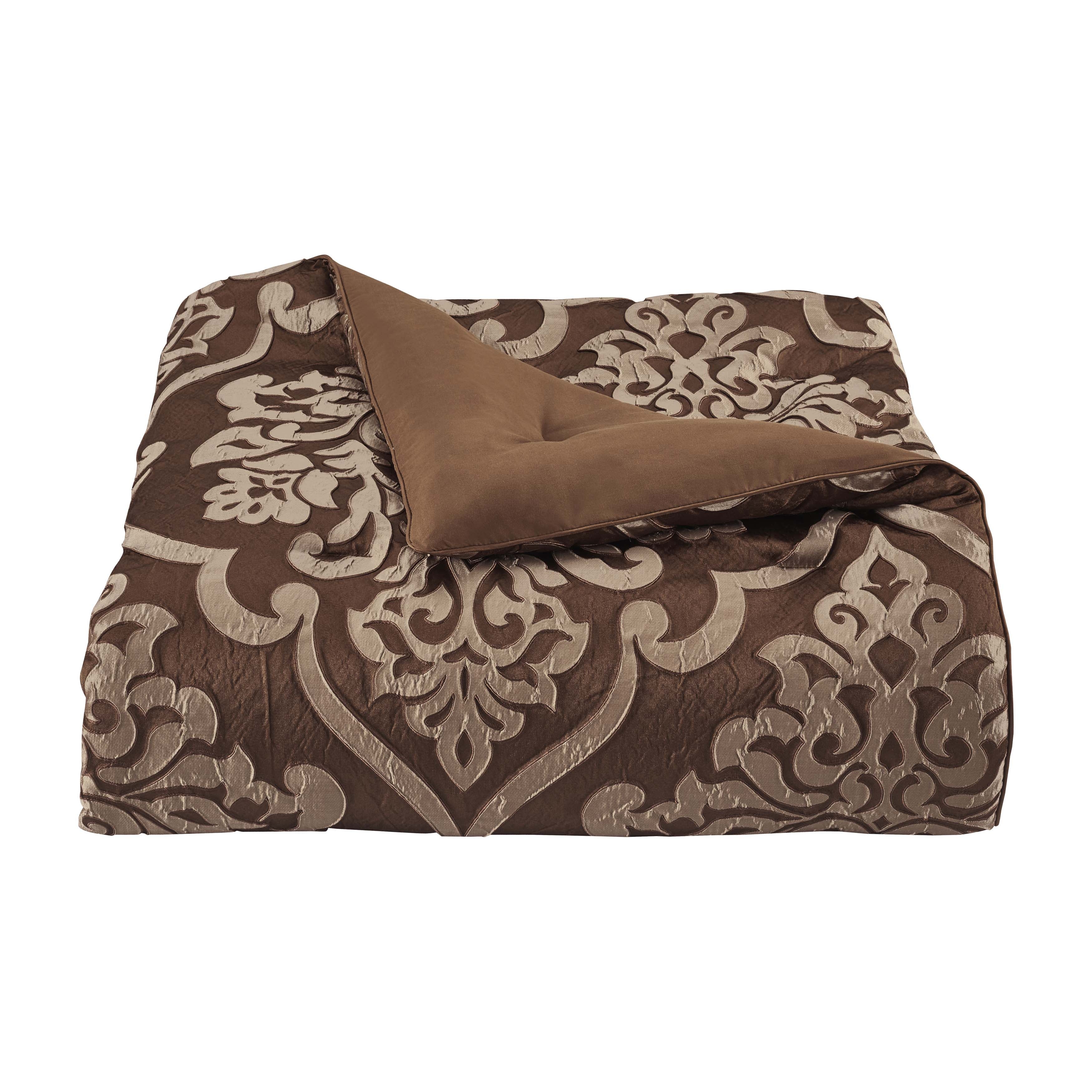 J Queen Surano Copper 4-Piece Comforter Set in Cal King- Final Sale Comforter Sets By US Office - Latest-bedding