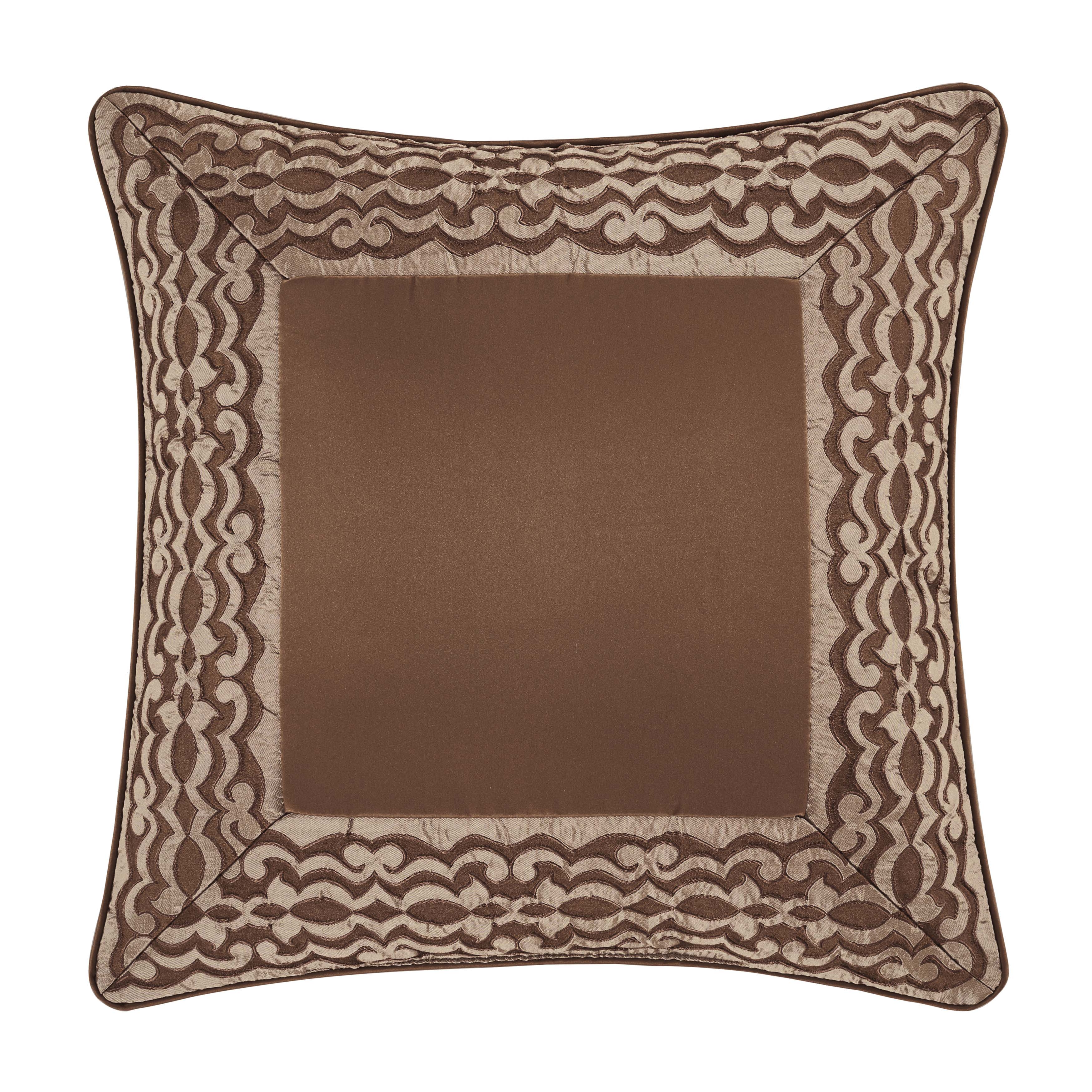 Surano Copper Square Decorative Throw Pillow 20" x 20" By J Queen Throw Pillows By J. Queen New York