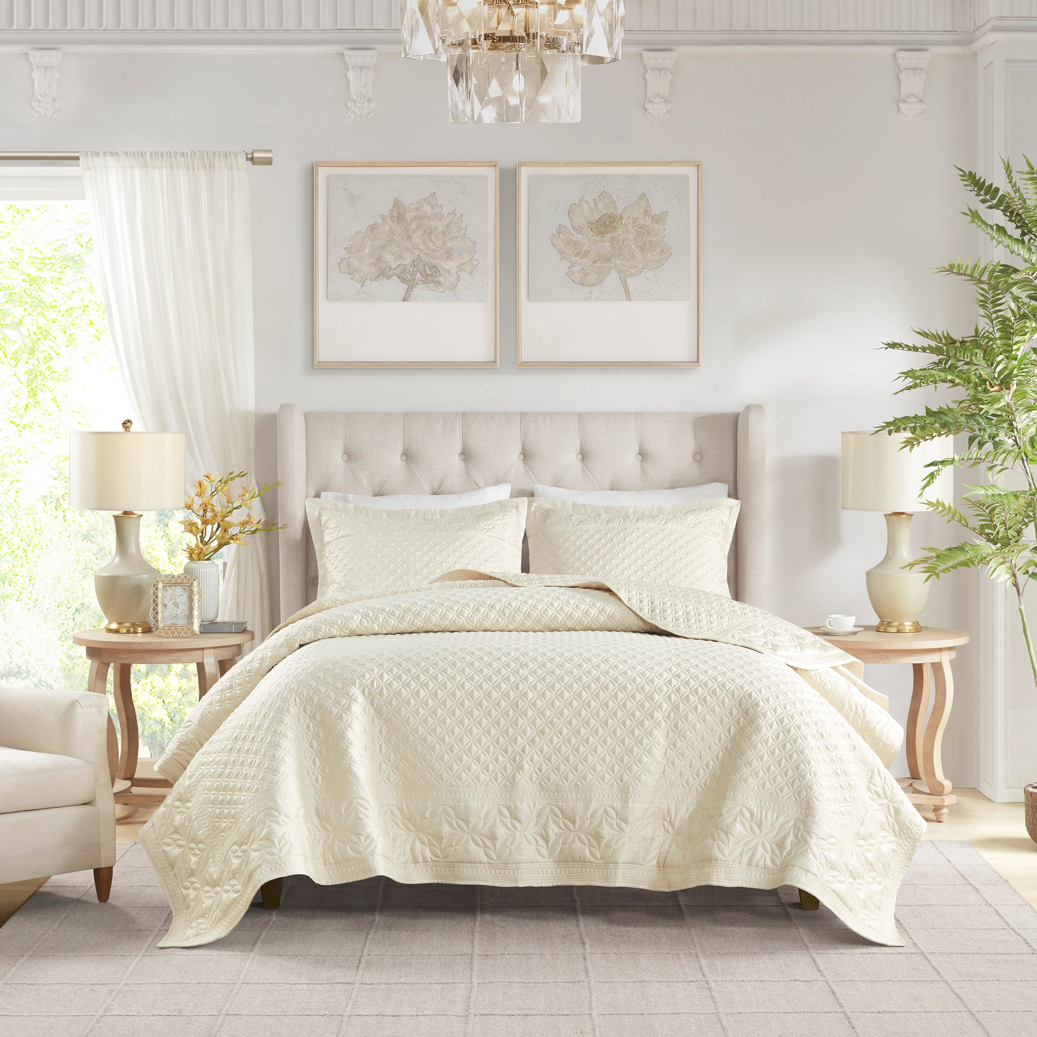 Versailles Champagne Coverlet Set Coverlet By Croscill Home LLC