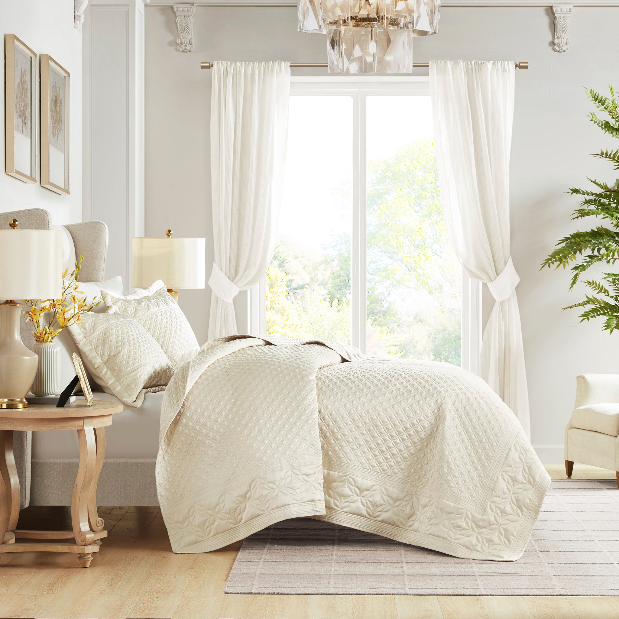 Versailles Champagne Coverlet Set Coverlet By Croscill Home LLC