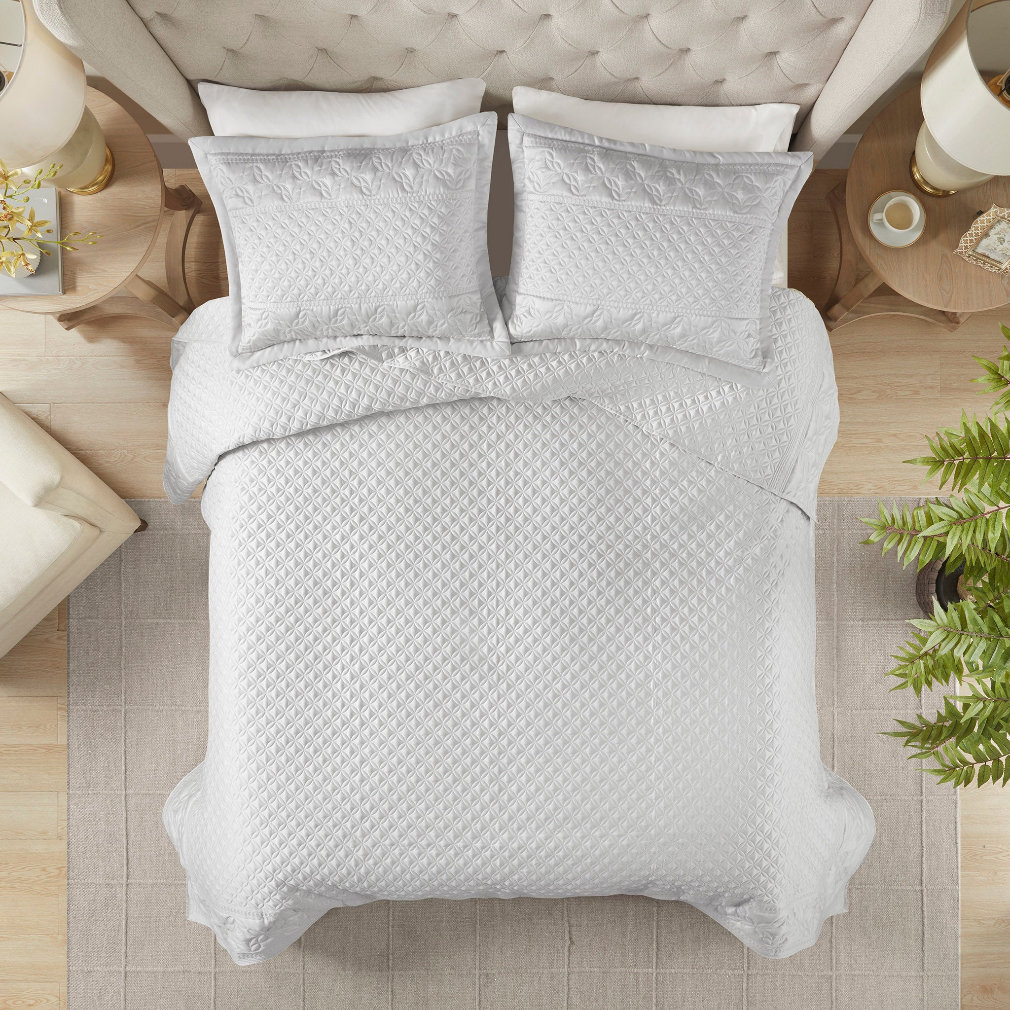 Versailles Grey Coverlet Set Coverlet By Croscill Home LLC