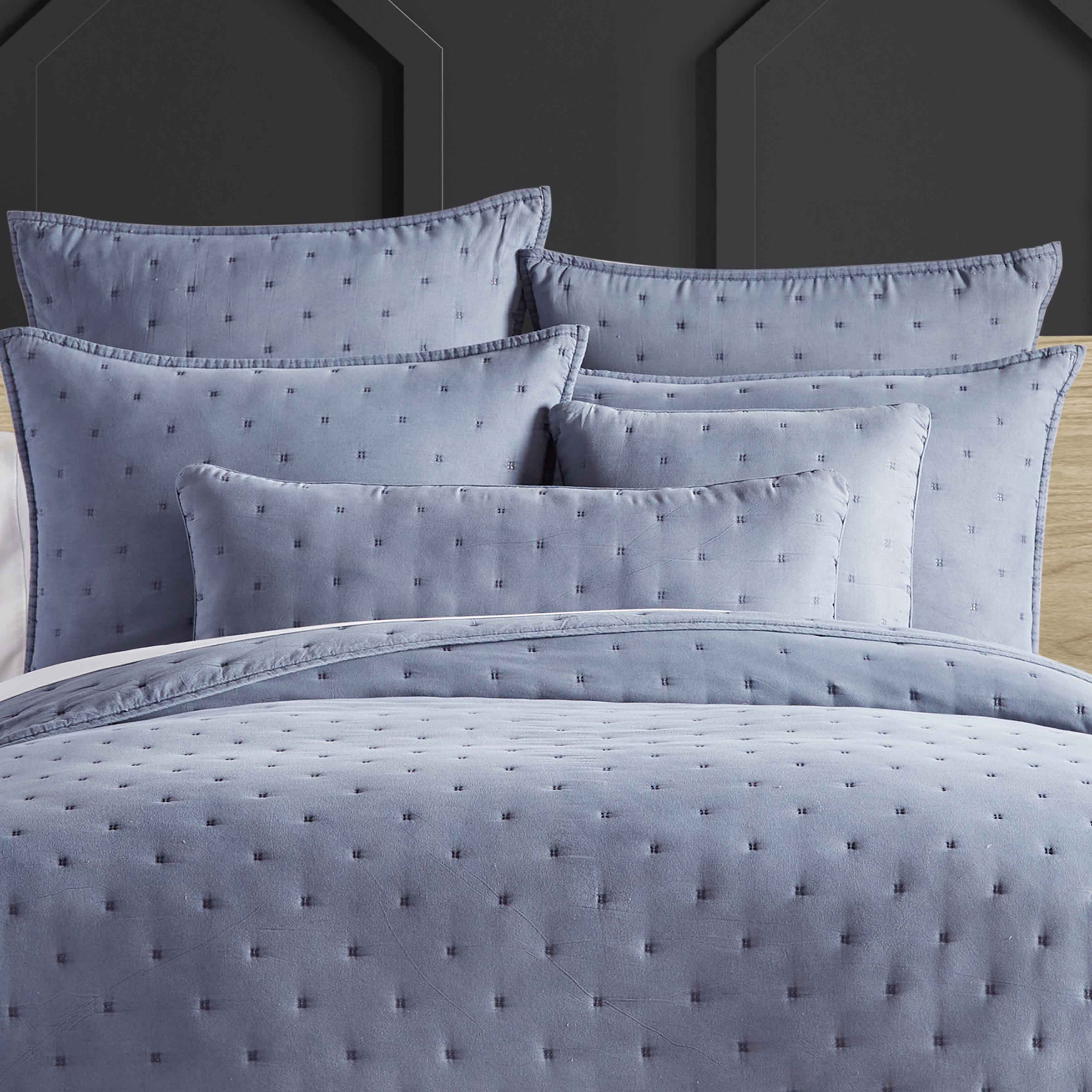 Vesper Slate 3-Piece Quilt Set By J Queen Quilt Sets By J. Queen New York