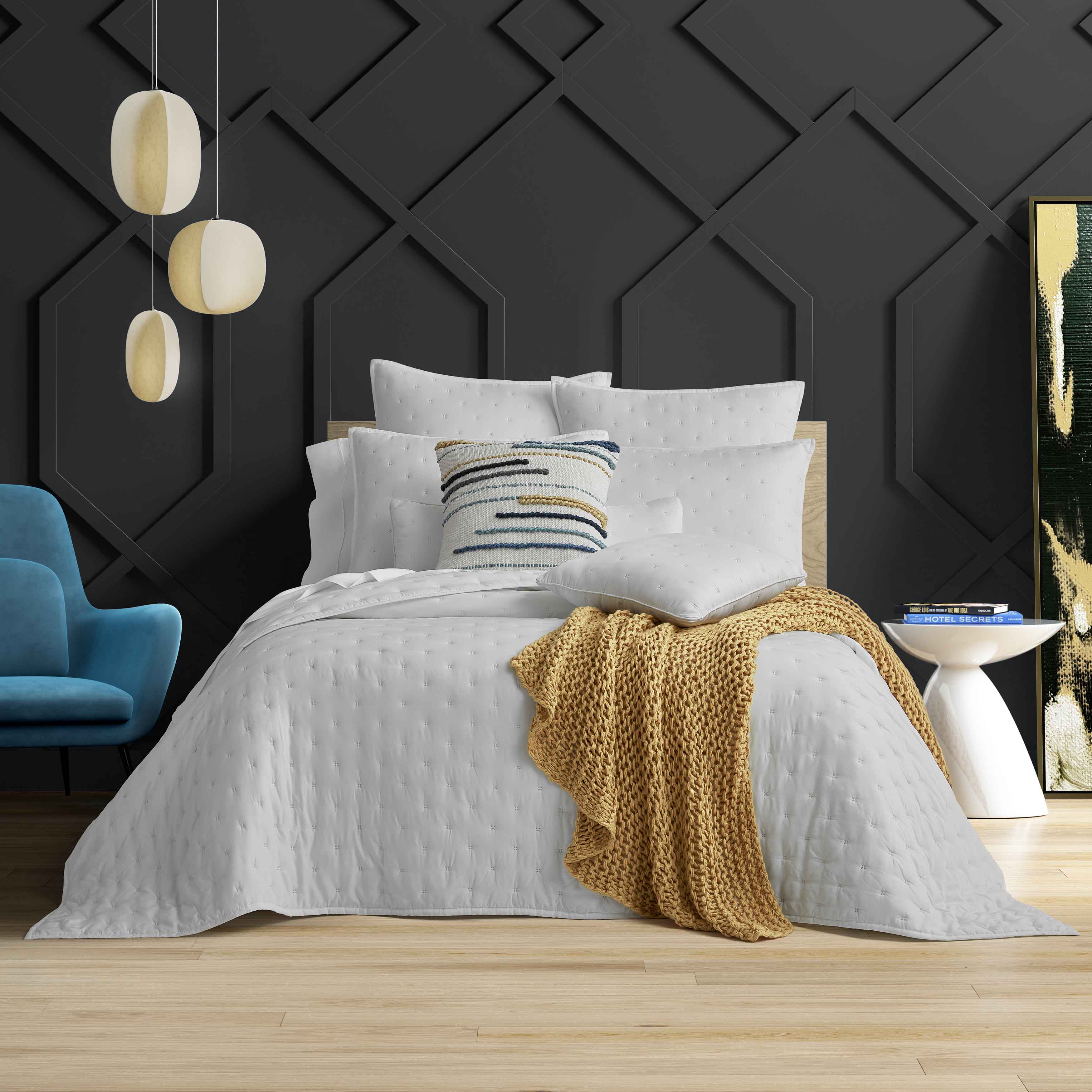 Vesper White 3-Piece Quilt Set By J Queen Quilt Sets By J. Queen New York