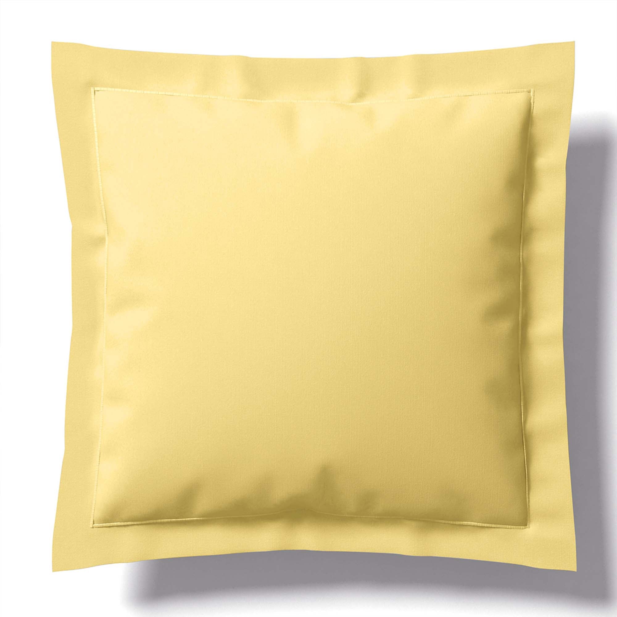 Vexin Pollen Yellow 100% Cotton Percale Euro Sham Euro Sham By Anne de Solène