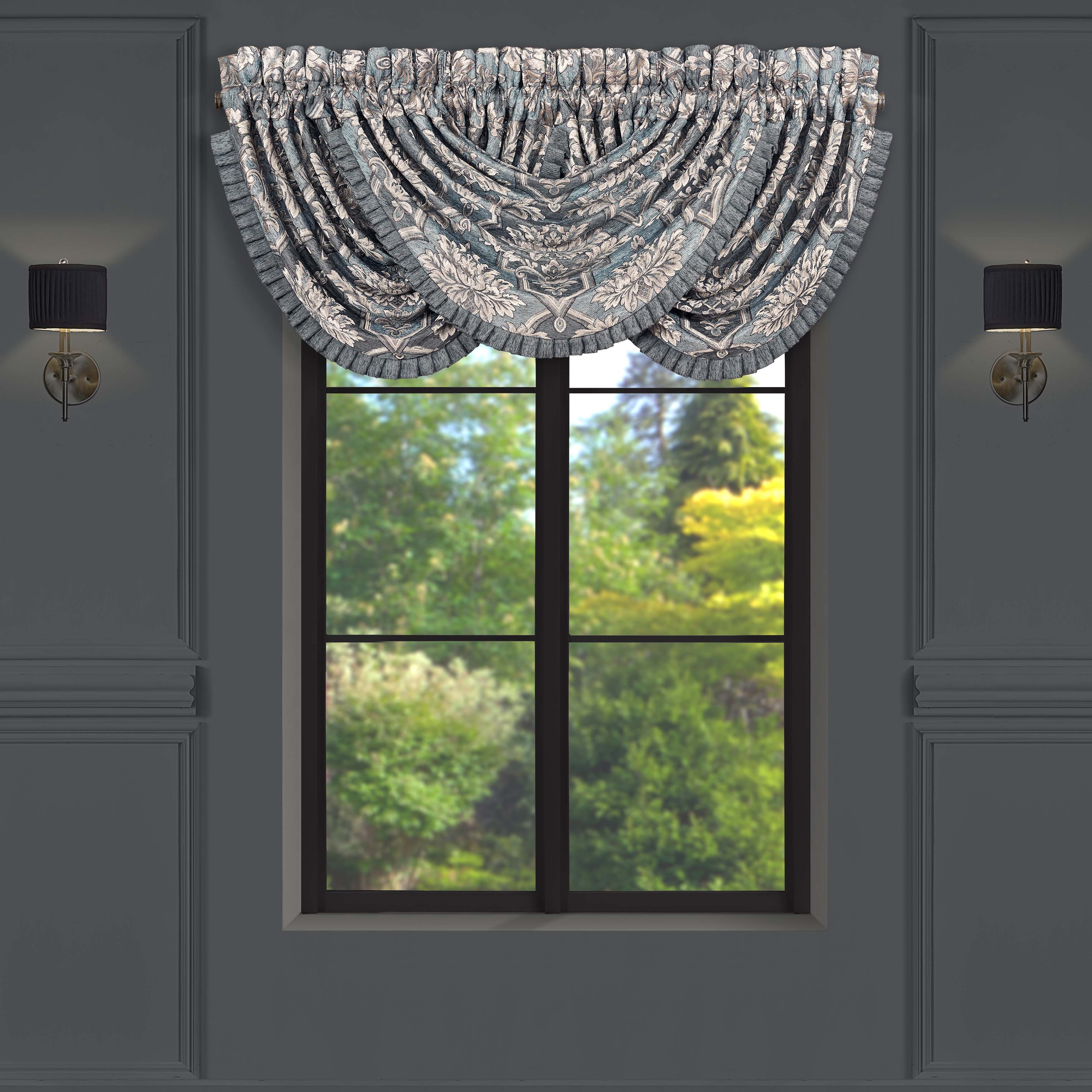 Woodhaven Waterfall Window Valance By J Queen Window Valances By J. Queen New York