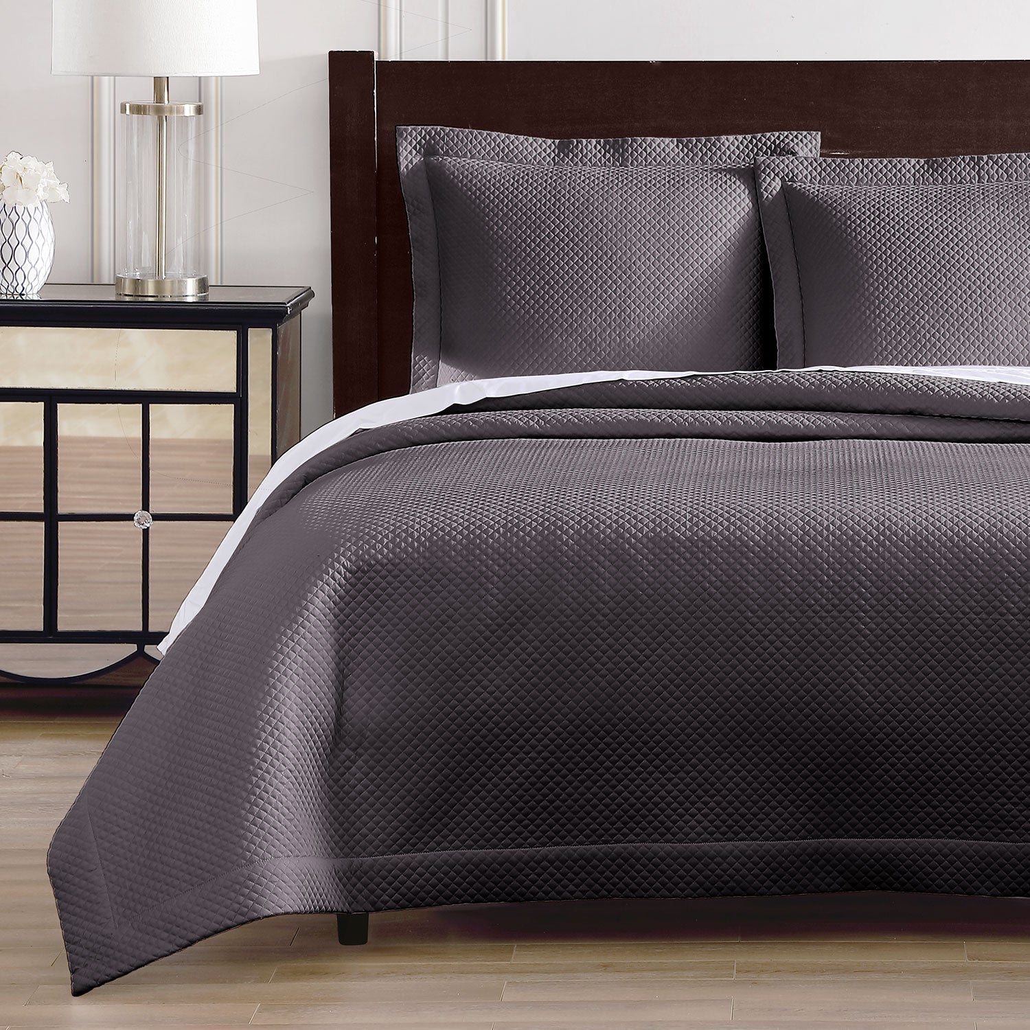 Diamond Quilted Coverlet Set Coverlet By Pure Parima
