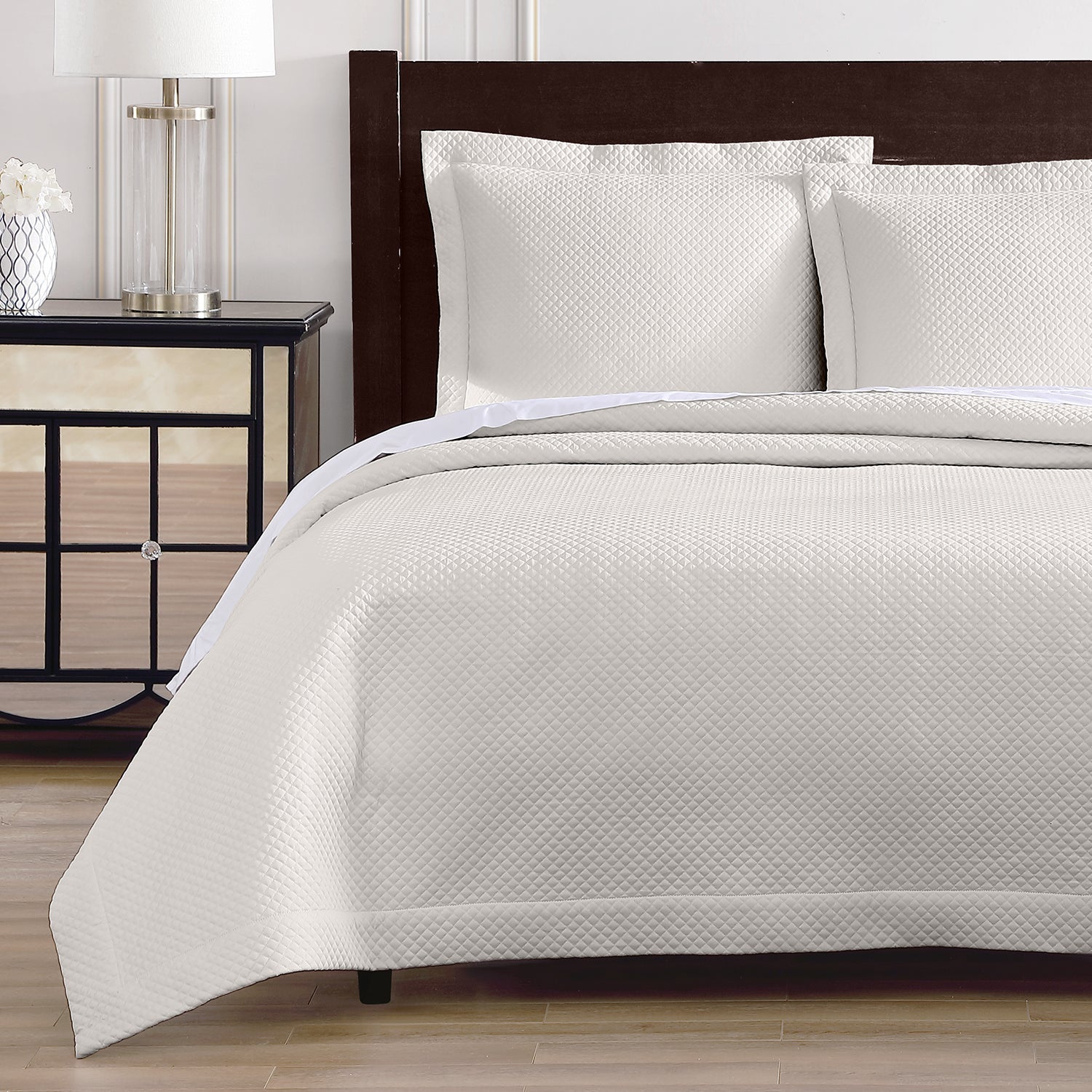 Diamond Quilted Coverlet Set Coverlet By Pure Parima