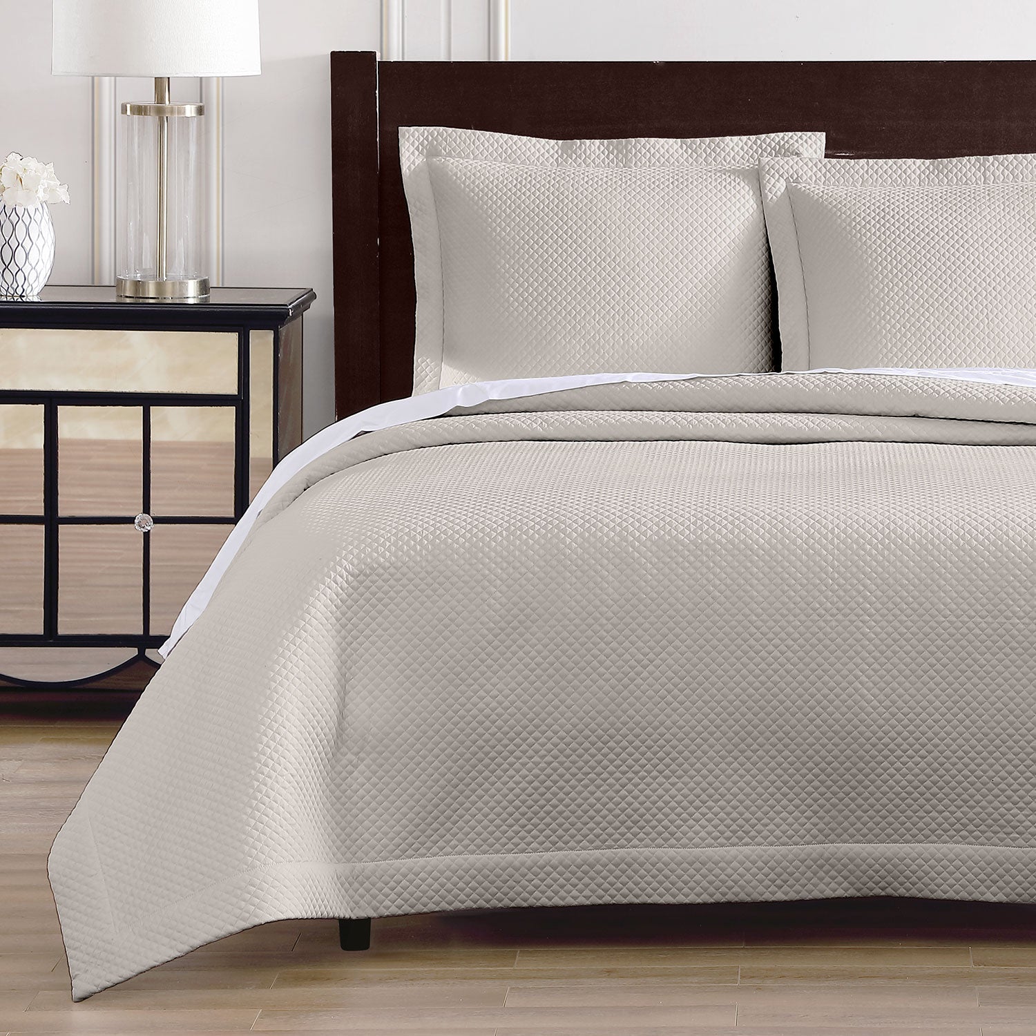Diamond Quilted Coverlet Set Coverlet By Pure Parima
