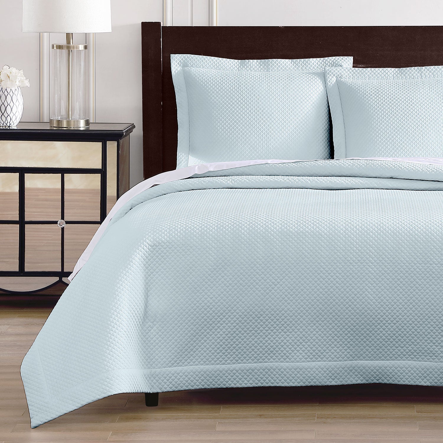 Diamond Quilted Coverlet Set Coverlet By Pure Parima