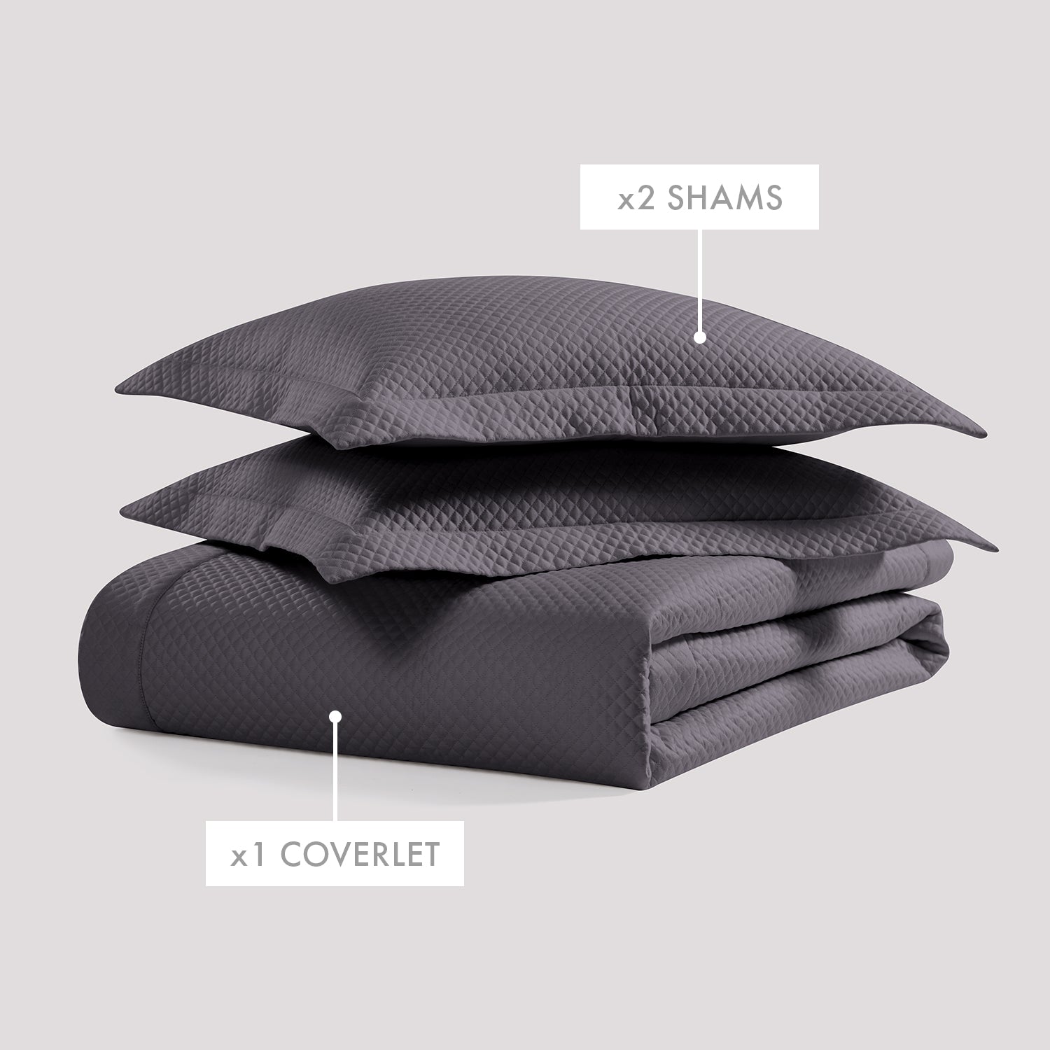Diamond Quilted Coverlet Set Coverlet By Pure Parima