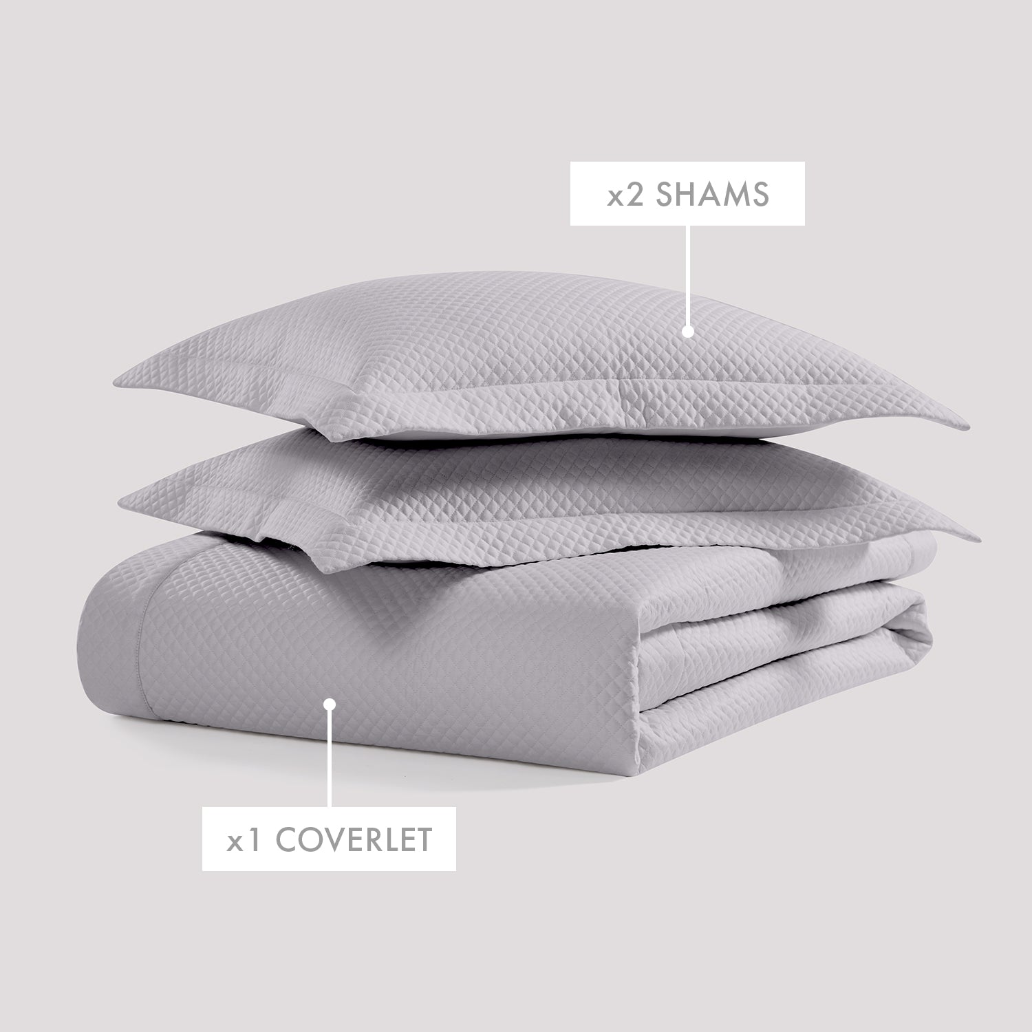 Diamond Quilted Coverlet Set Coverlet By Pure Parima
