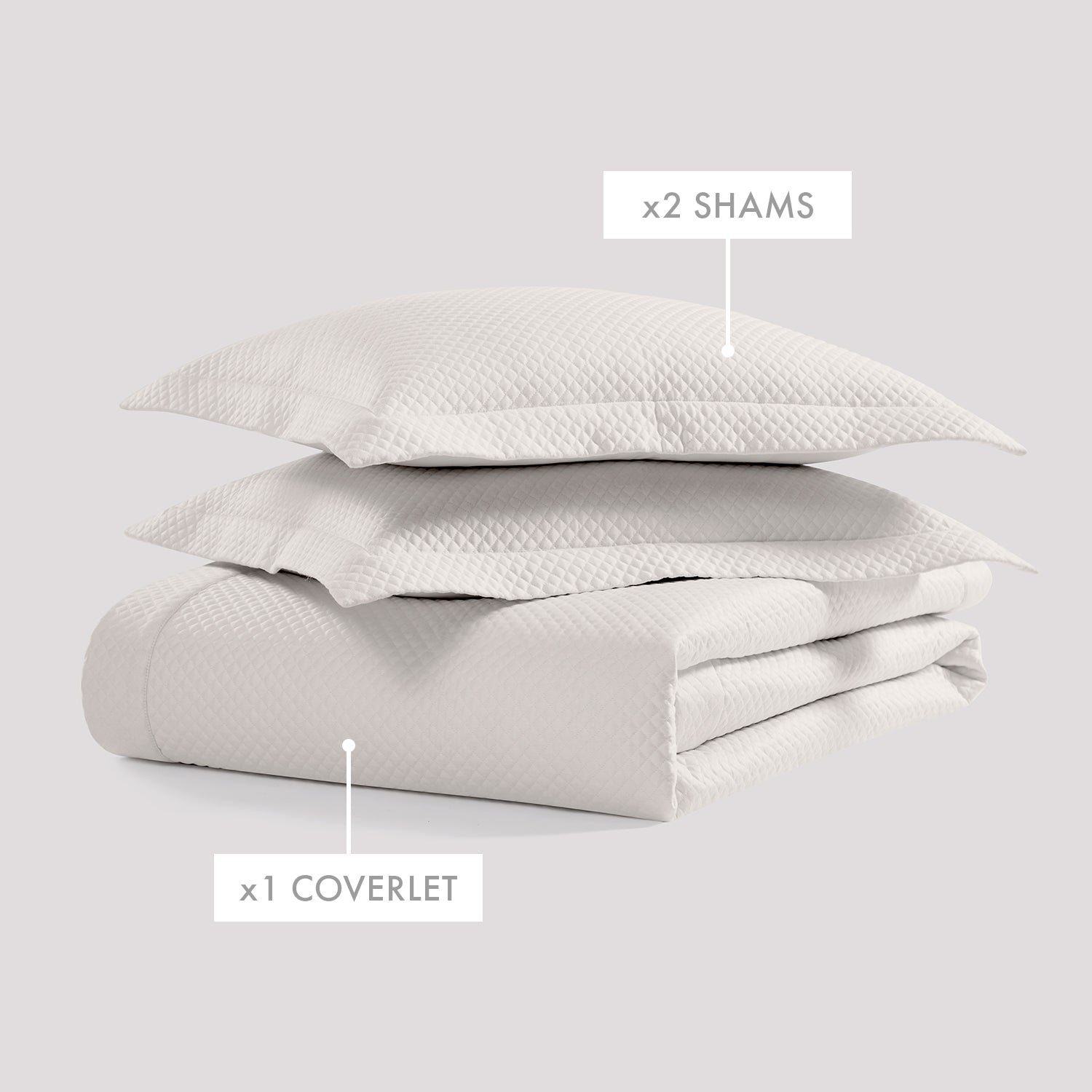Diamond Quilted Coverlet Set Coverlet By Pure Parima