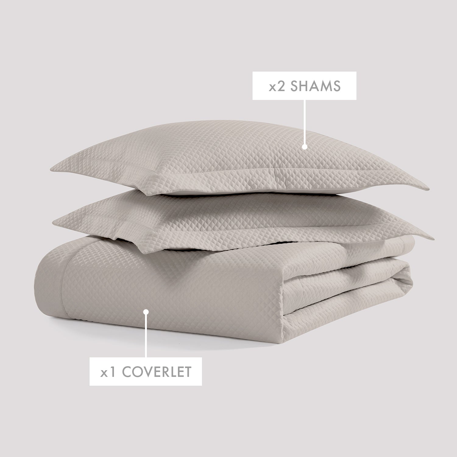 Diamond Quilted Coverlet Set Coverlet By Pure Parima