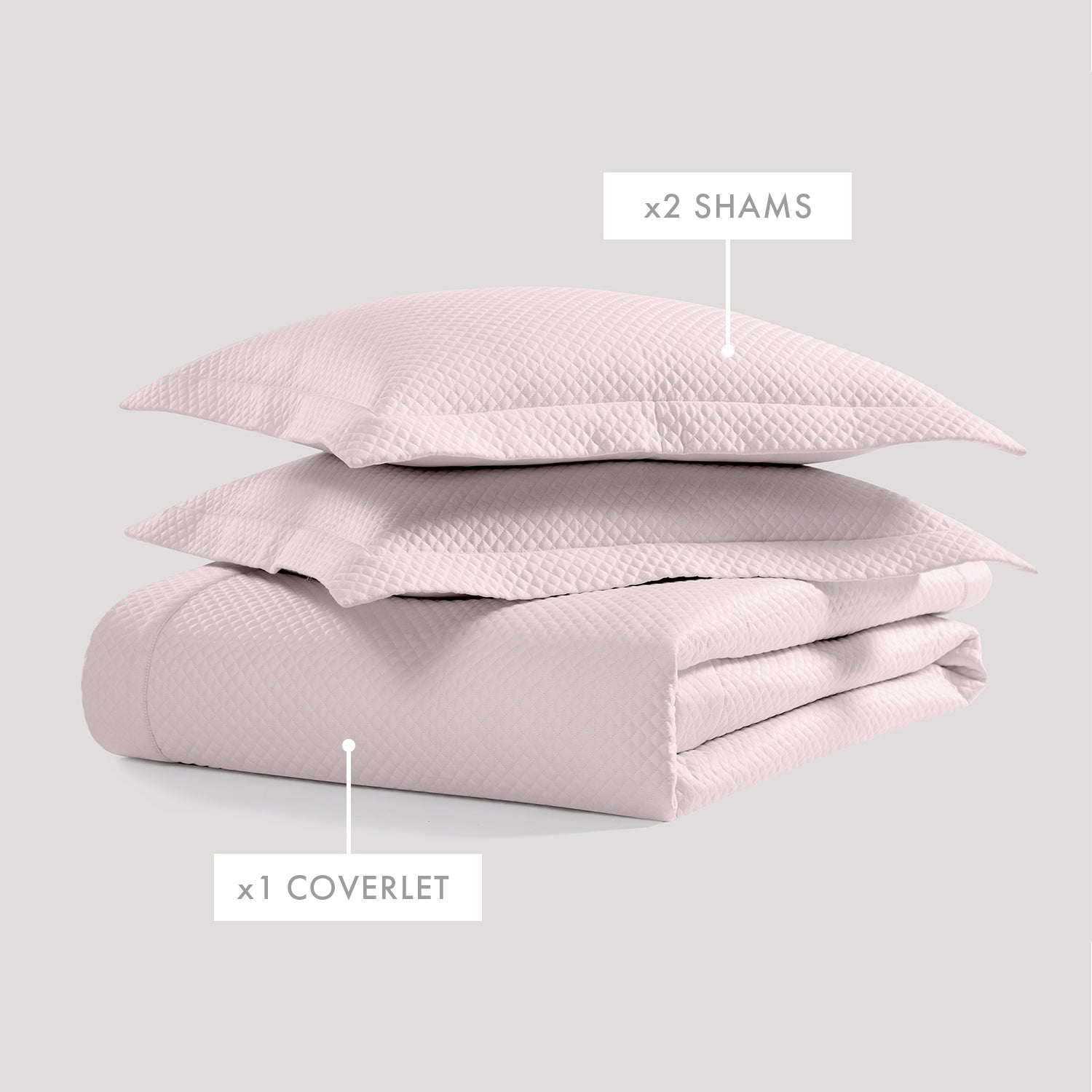 Diamond Quilted Coverlet Set Coverlet By Pure Parima