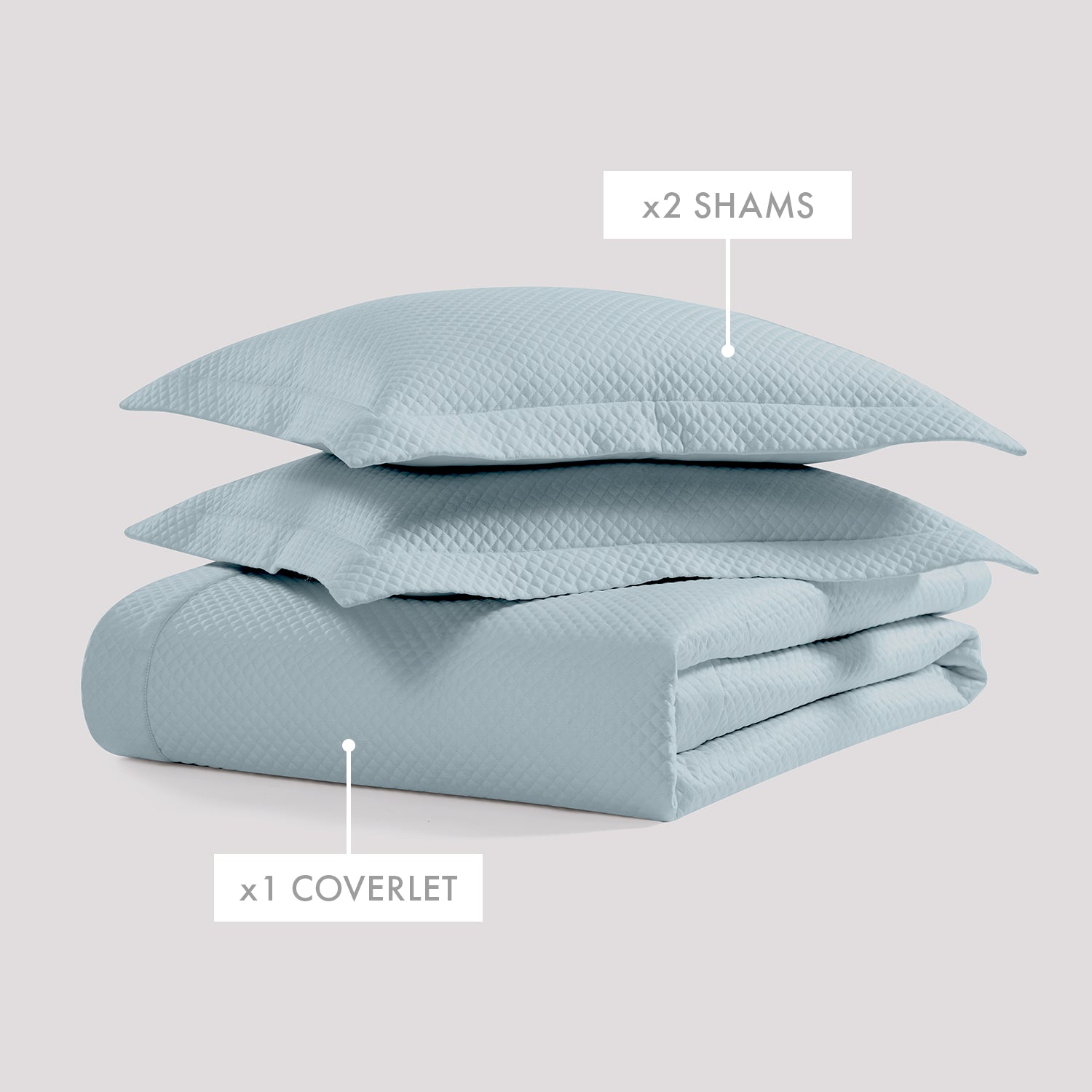 Diamond Quilted Coverlet Set Coverlet By Pure Parima