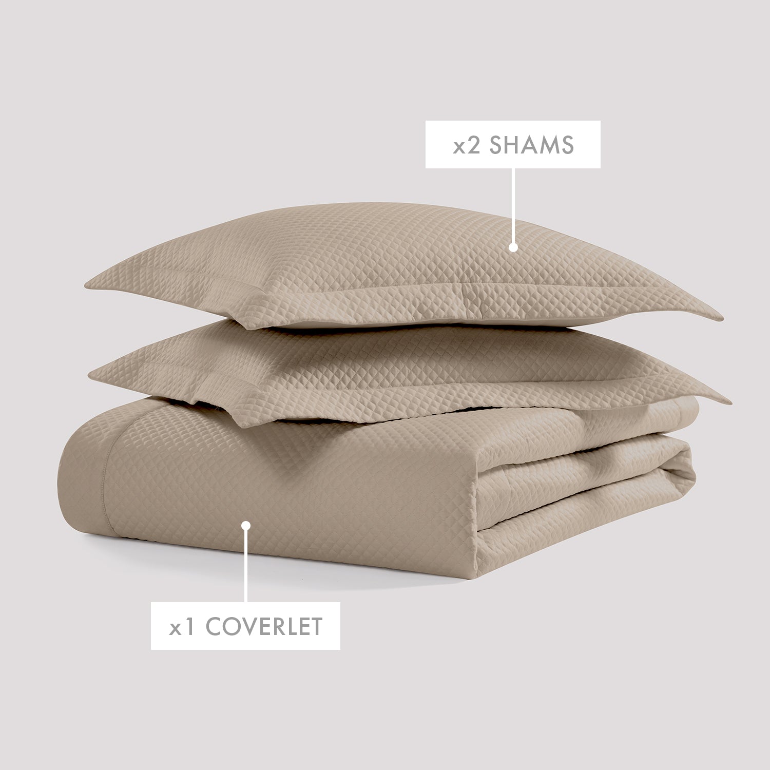 Diamond Quilted Coverlet Set Coverlet By Pure Parima