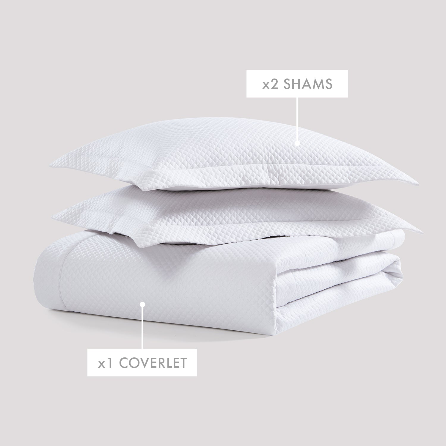 Diamond Quilted Coverlet Set Coverlet By Pure Parima