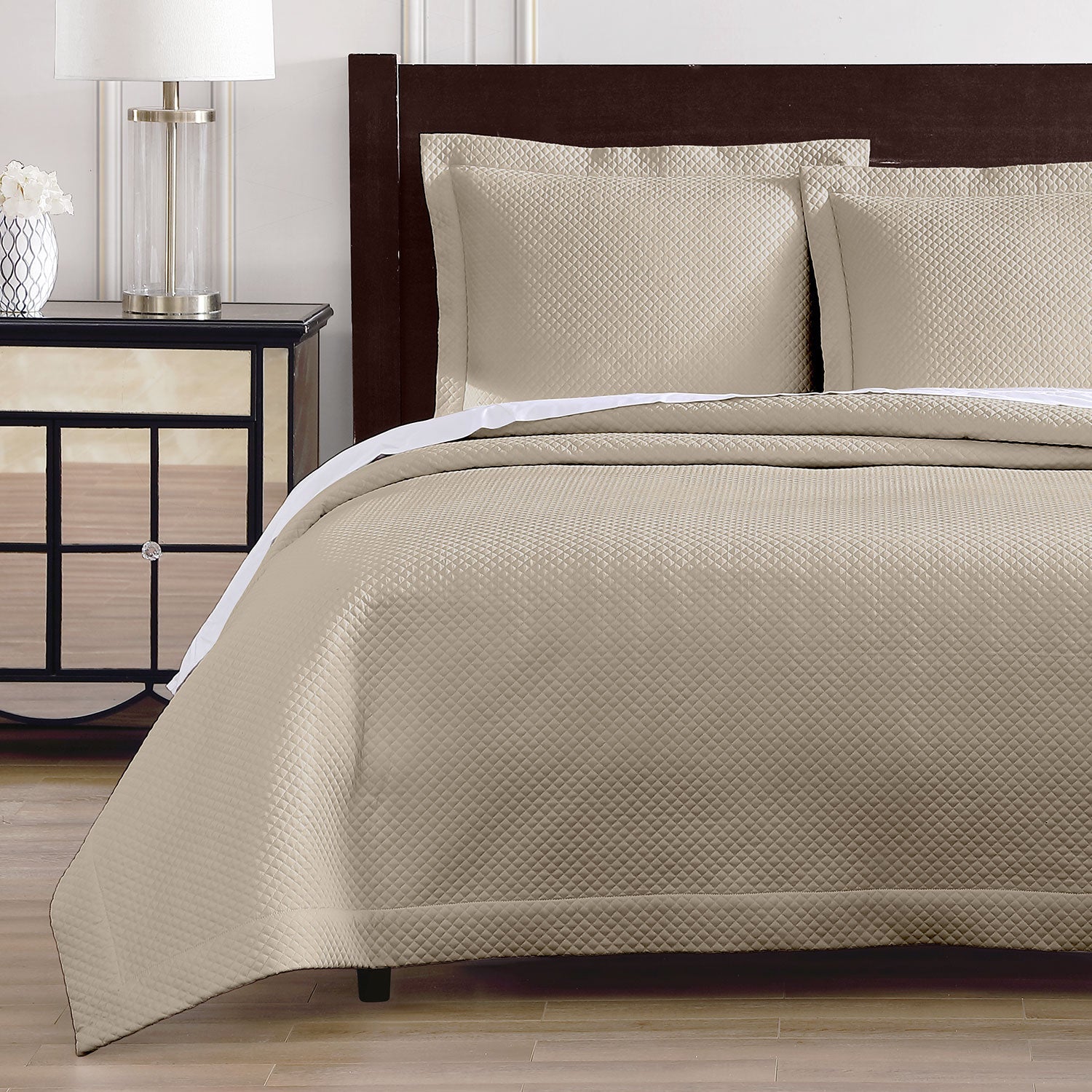Diamond Quilted Coverlet Set Coverlet By Pure Parima