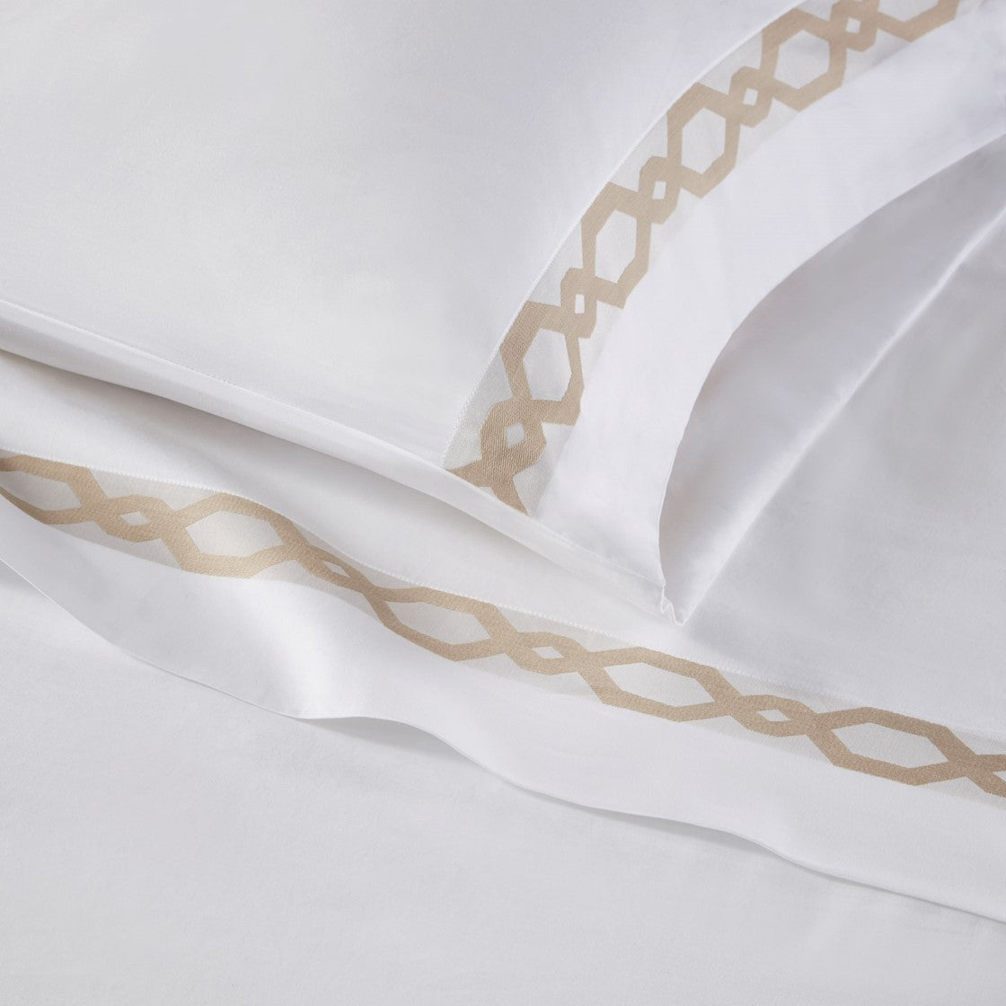 Signature Hem Taupe Sheet Set Sheet Sets By Croscill Home LLC