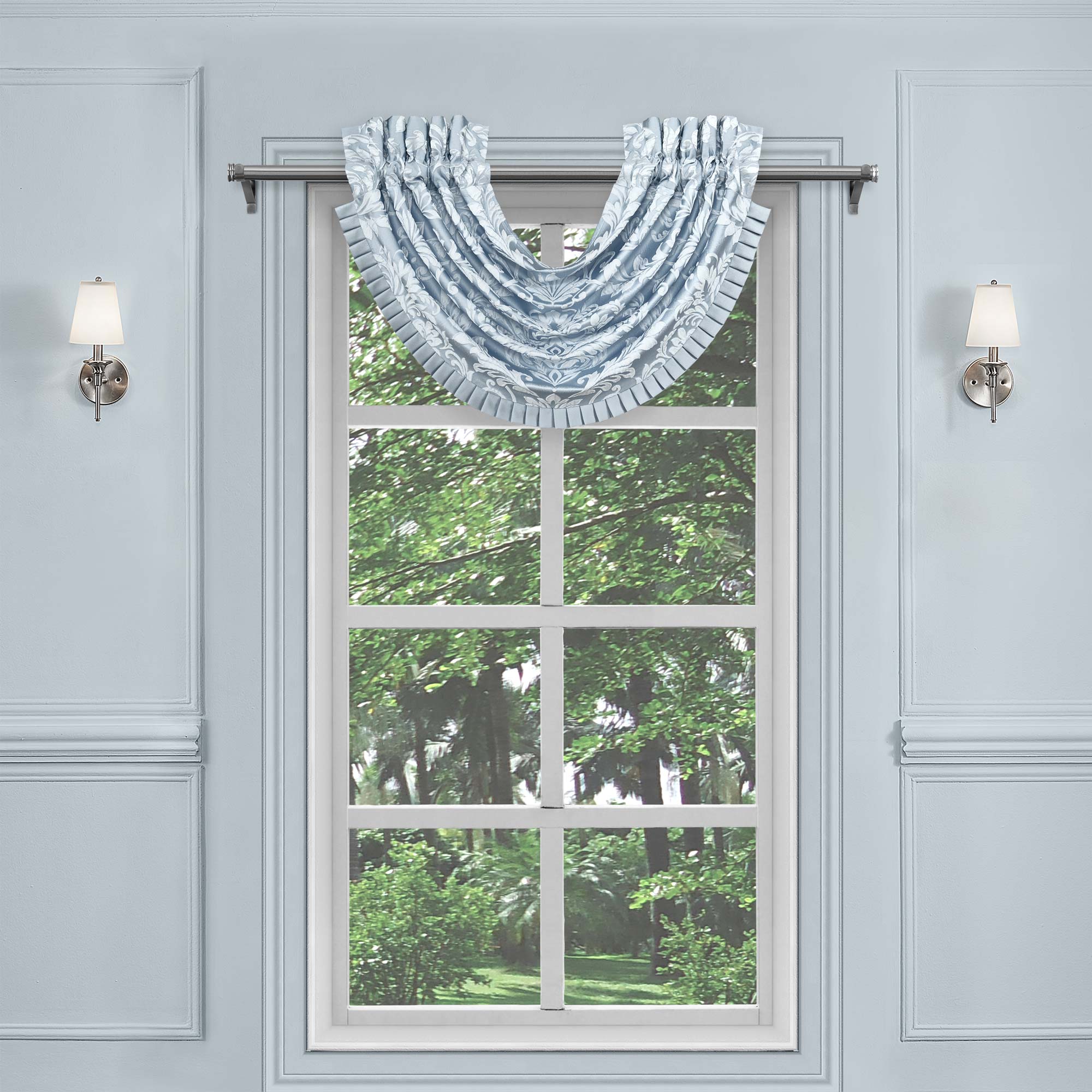 Malita Waterfall Window Valance By J Queen Window Valances By J. Queen New York