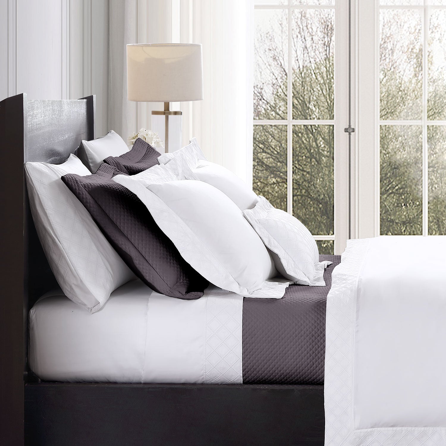 Diamond Quilted Coverlet Set Coverlet By Pure Parima