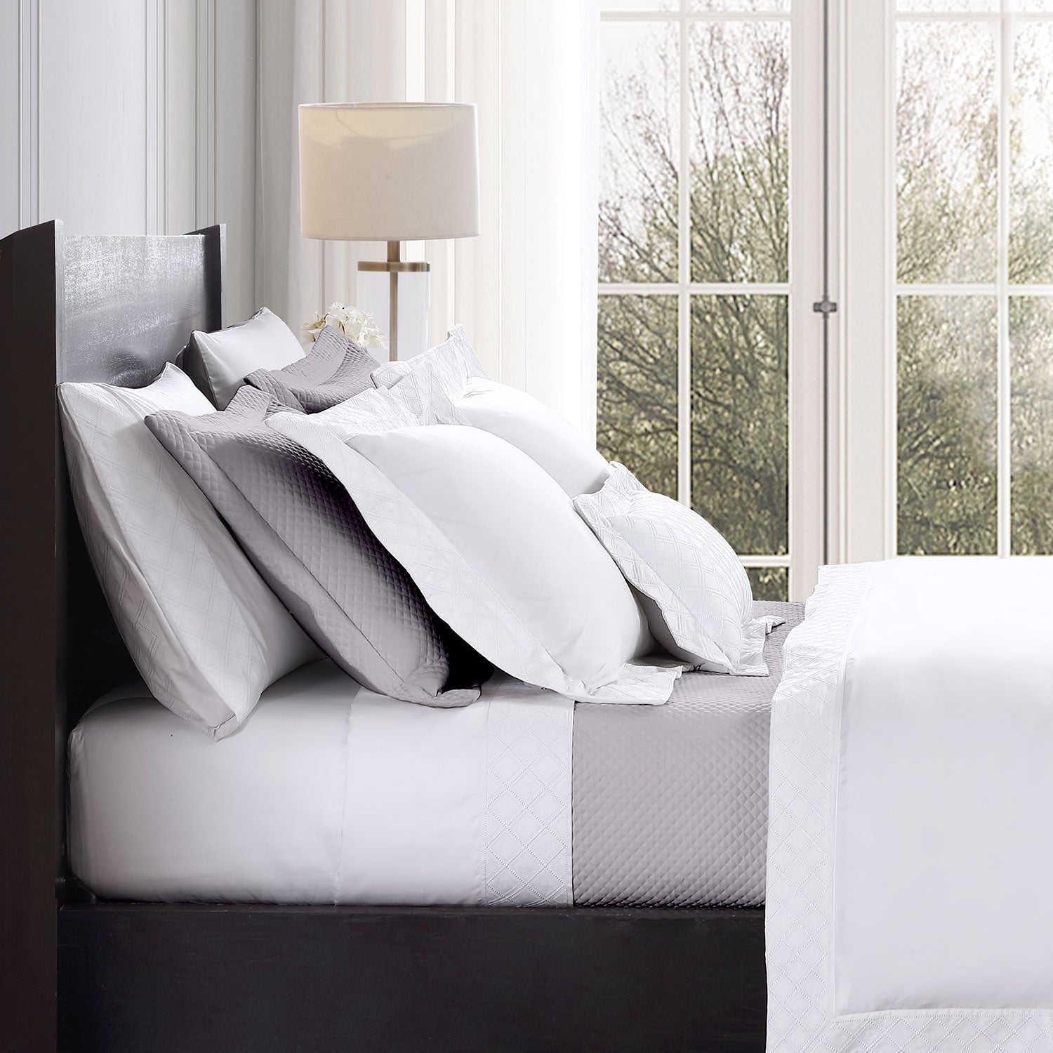 Diamond Quilted Coverlet Set Coverlet By Pure Parima