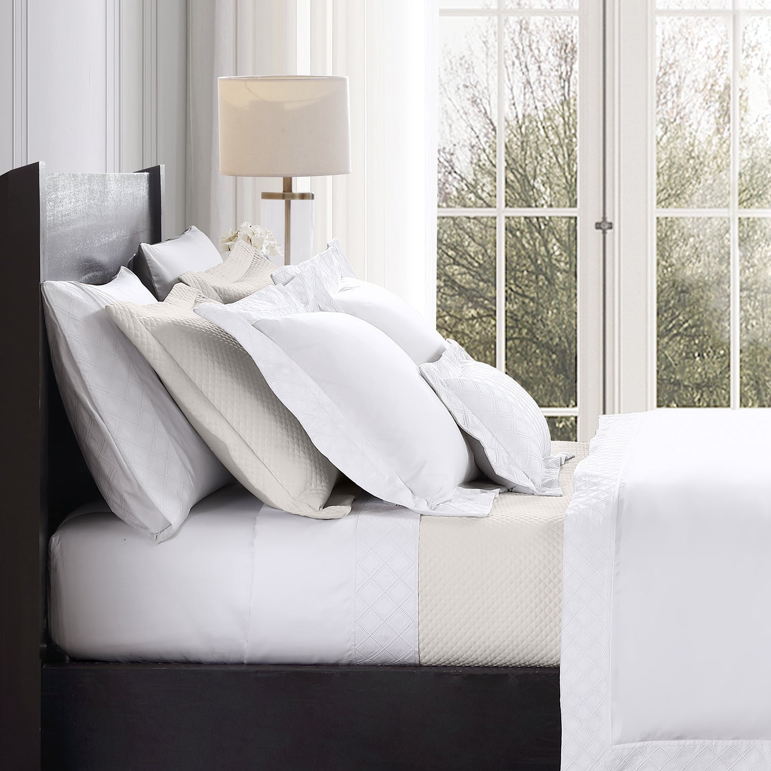 Diamond Quilted Coverlet Set Coverlet By Pure Parima