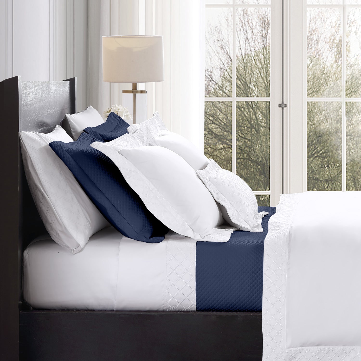 Diamond Quilted Coverlet Set Coverlet By Pure Parima