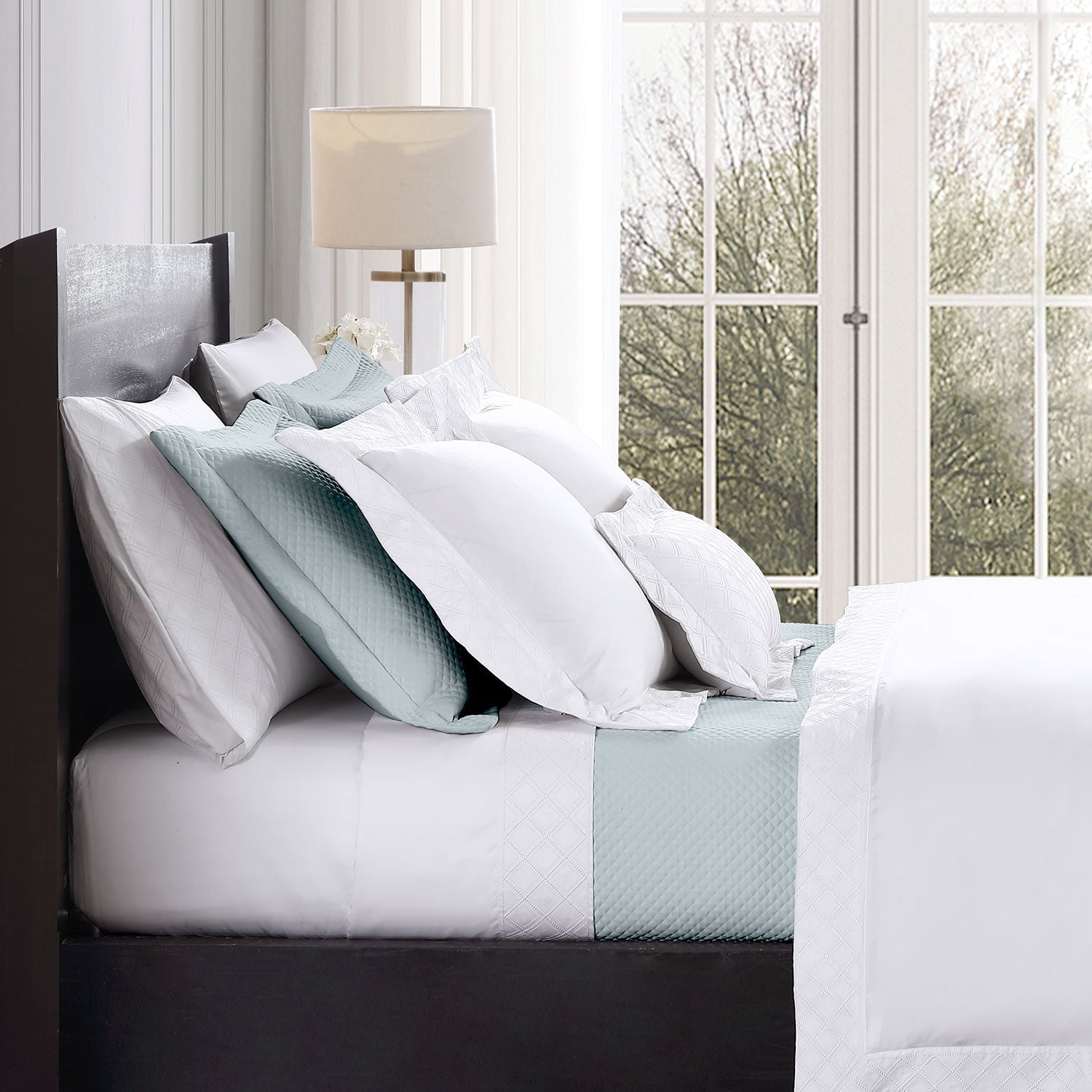 Diamond Quilted Coverlet Set Coverlet By Pure Parima